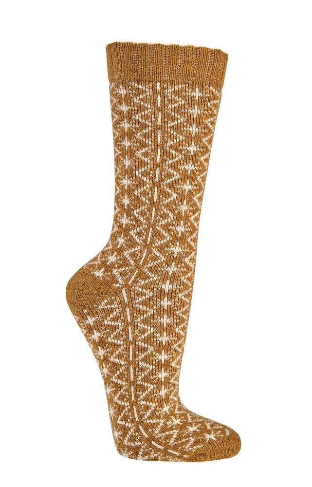 FussFreunde Komfortsocken 2 Paar Folklore TREND-Socken Wollsocken mit Merino- & Alpakawolle