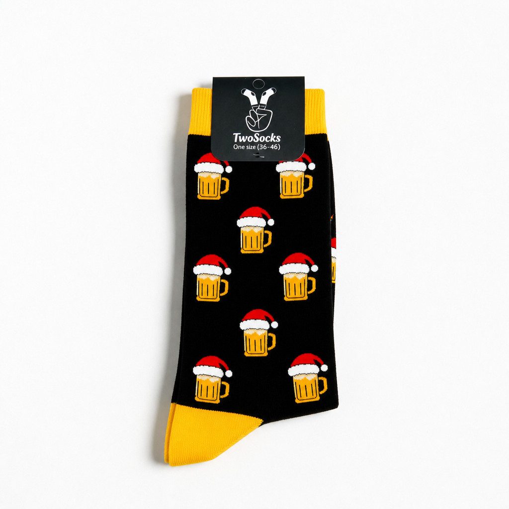 TwoSocks Freizeitsocken Bier Socken Weihnachtssocken Socken für Weihnachten, Einheitsgröße
