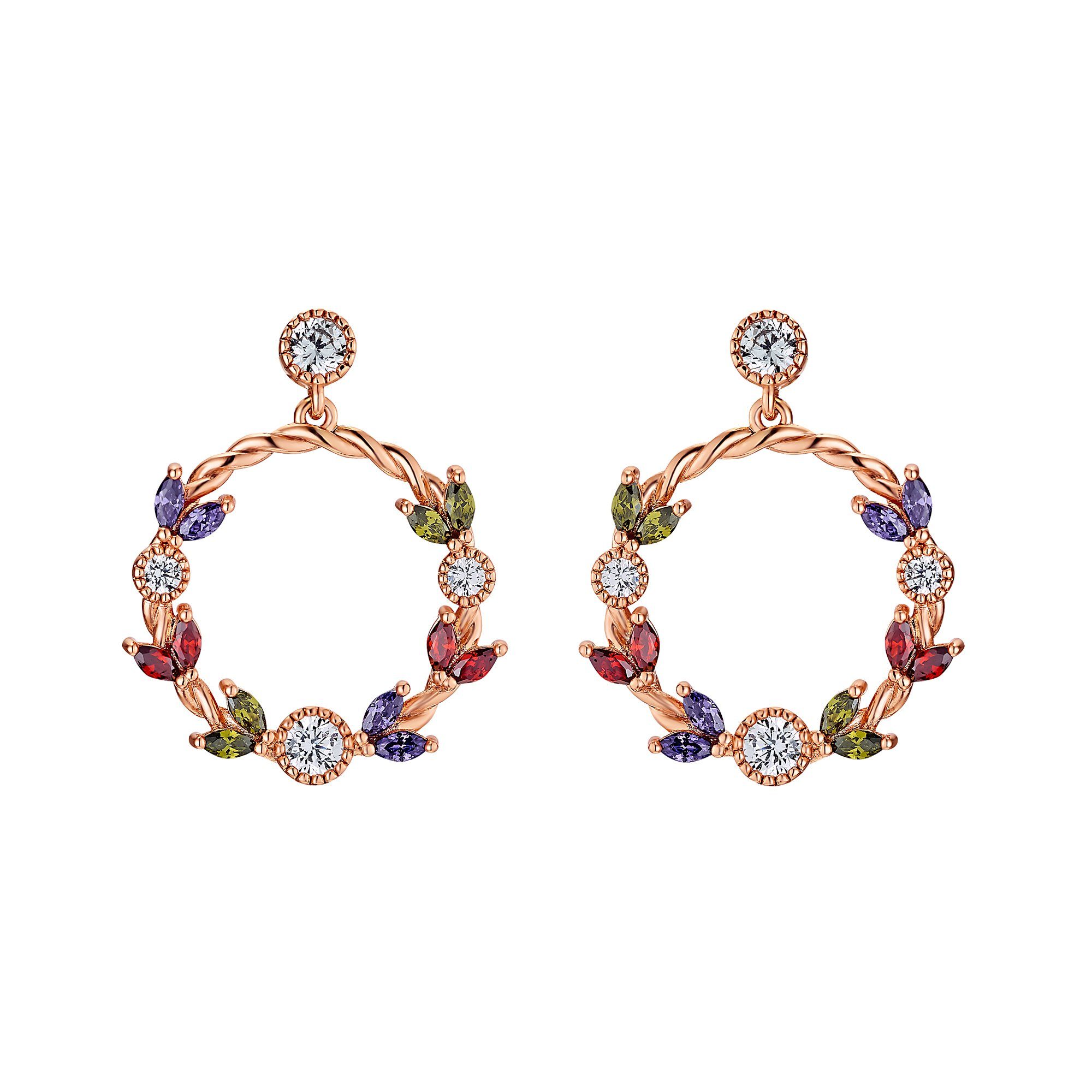 Heideman Paar Ohrstecker Nala goldfarben (Ohrringe, inkl. Geschenkverpackung), Ohrstecker für Frauen rosegoldfarben