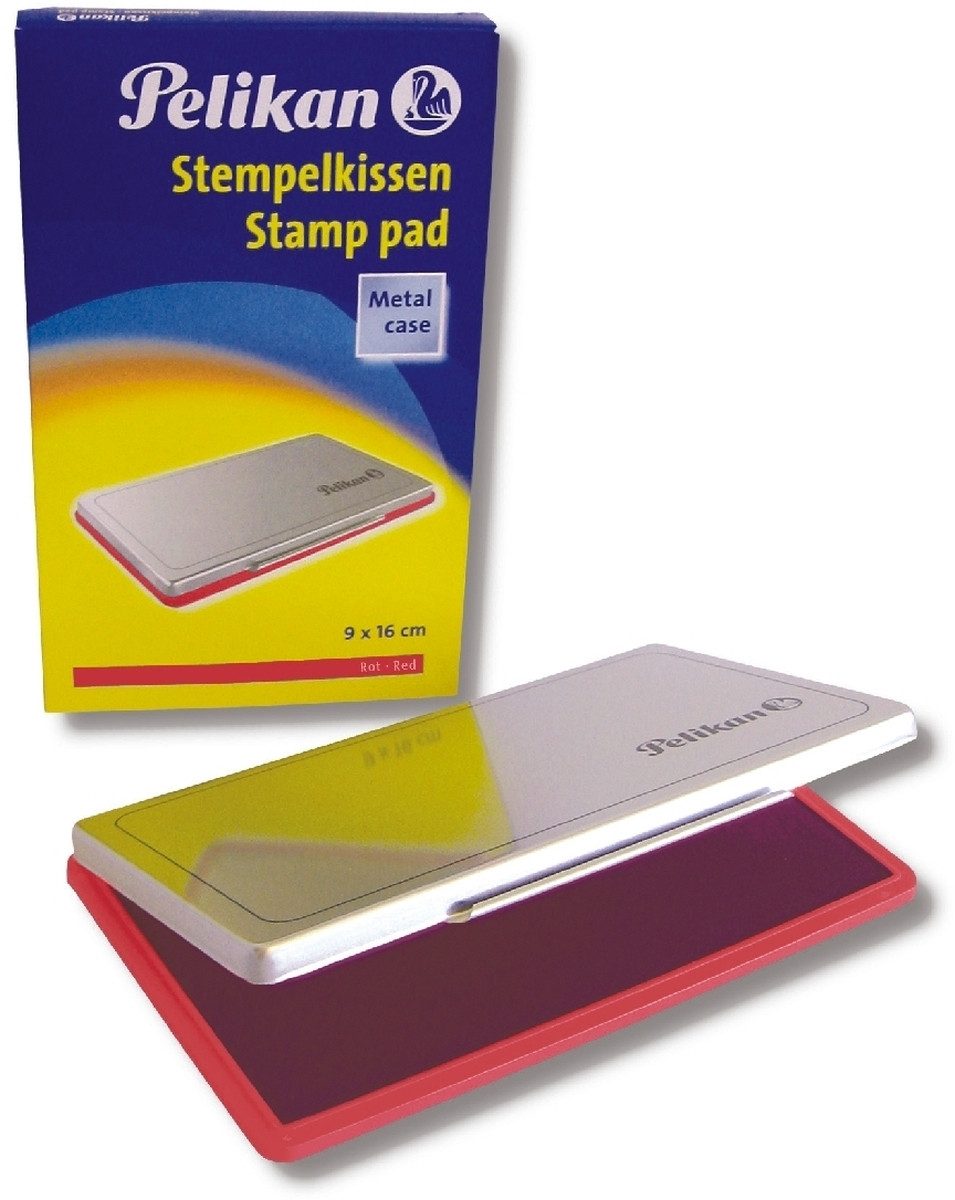 Stempel Stempelkissen Gr.1 Metallgehäuse rot.