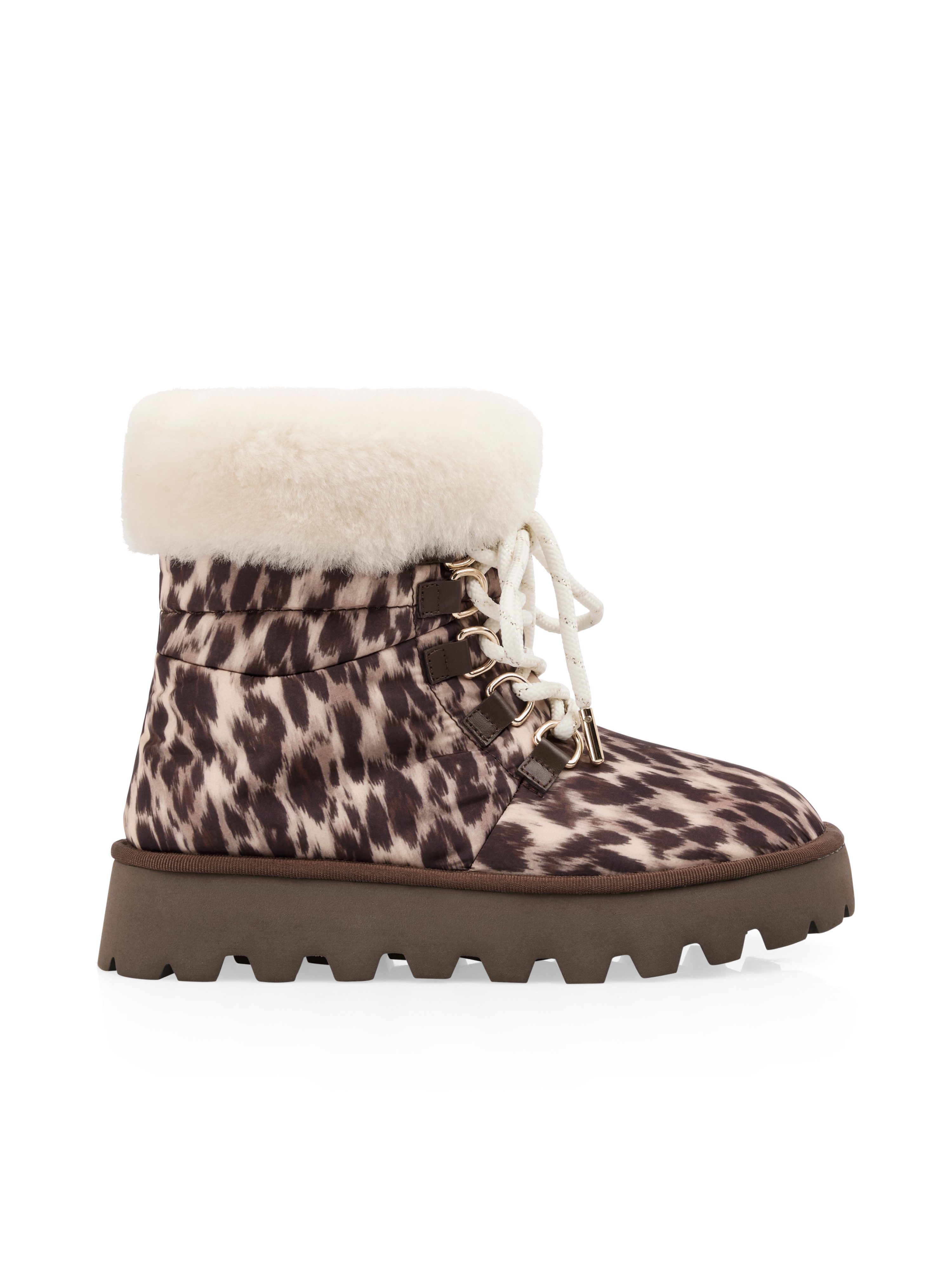 Marc Cain Winterboots Plateau, Winterstiefelette, Snowboots im angesagtem Leo-Look