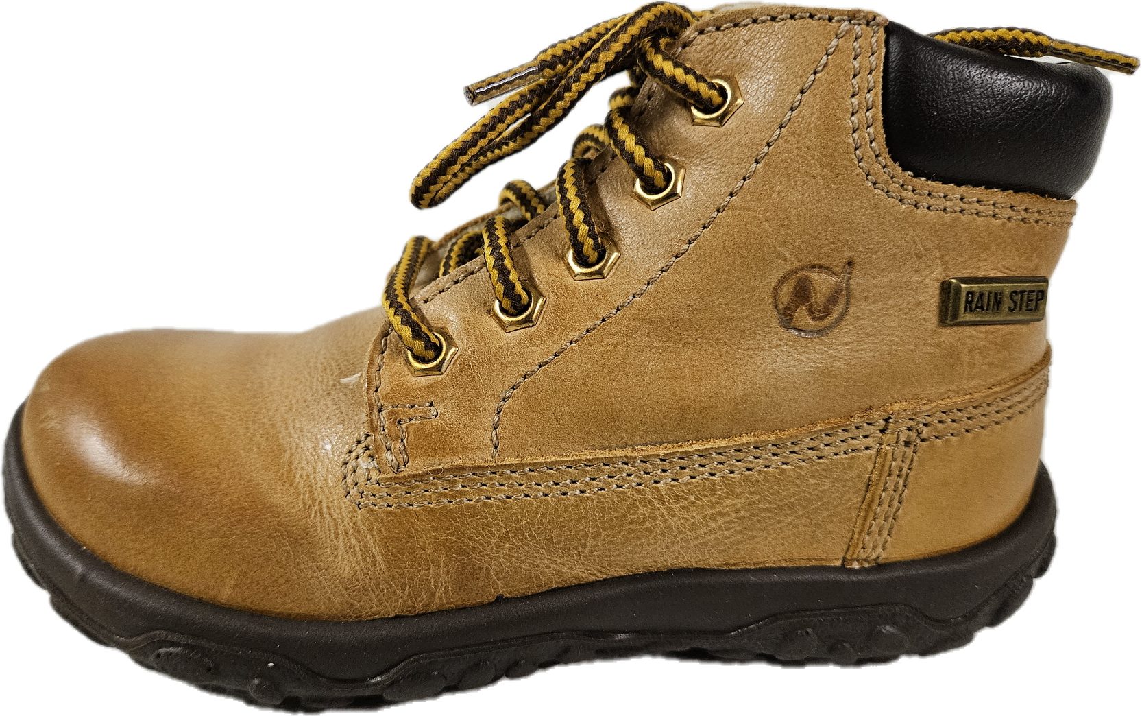 Naturino Schnürschuh desert Boots Kinderschuh TOC Lederschuh braun warm Gr. 25 Winterboots aus echtem Leder