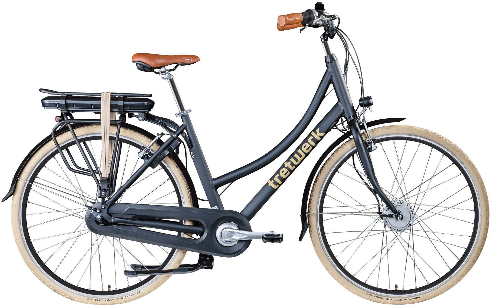Tretwerk E-Bike Cityrad Aurora, 7 Gang, Nabenschaltung, Frontmotor, 522 Wh