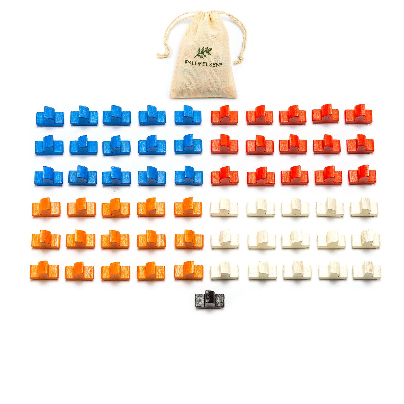 Waldfelsen Spiel – Grundspiel Holzversion 4 Игрыr passend für Die Siedler von Catan, Spielmaterial, Verschiedene Sets