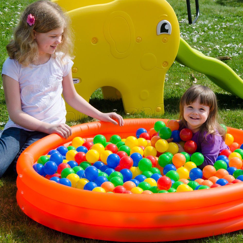 LittleTom Bällebad-Bälle 50 - 10.000 Stück Bällebad Bälle Bällebadbälle (100-St), Bunte Farben Neuware Ball