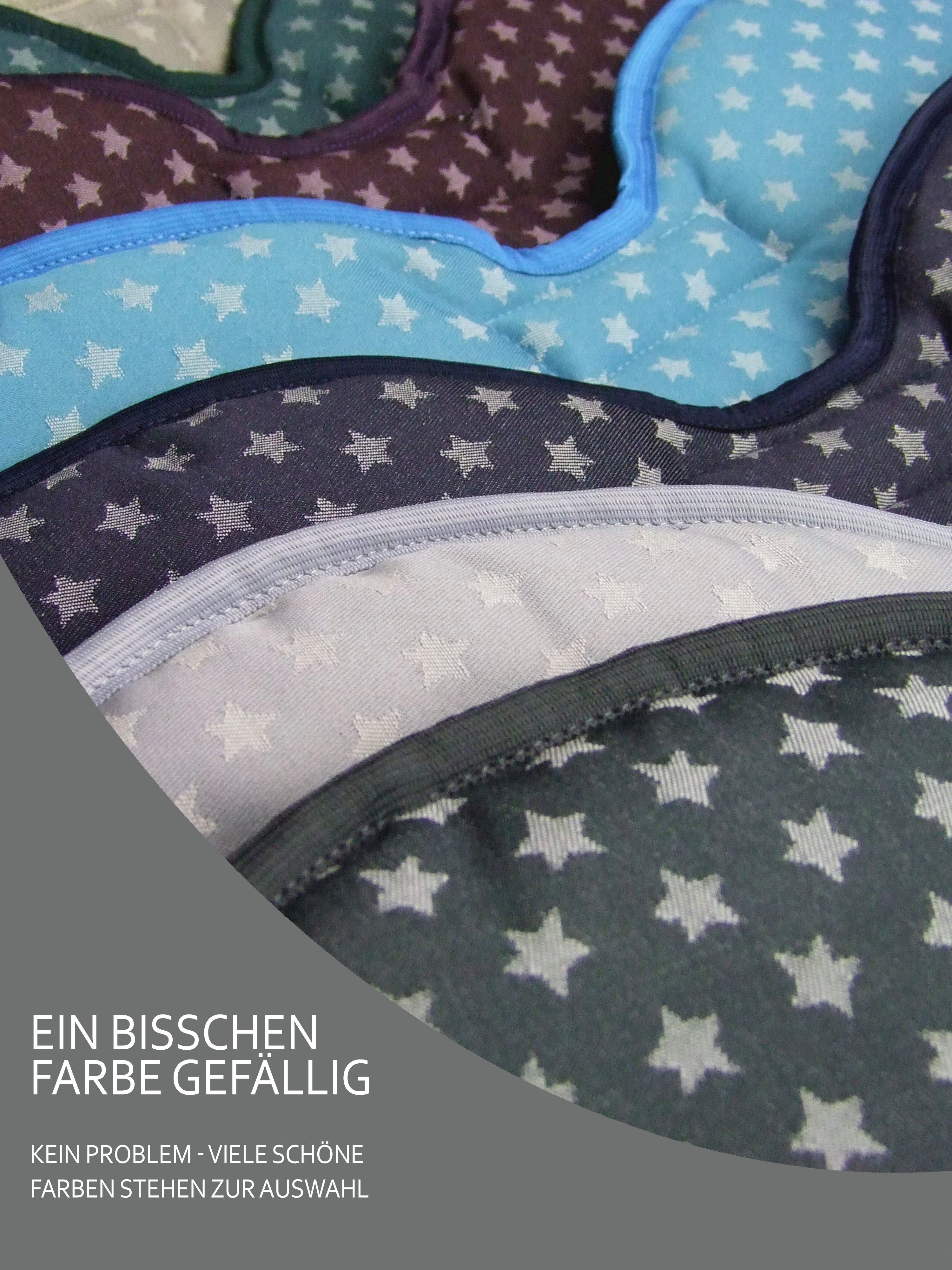 BambiniWelt by Rafael K. Kinderwagen-Handwärmer Handschuhe Muff Handwärmer Handmuff für Kinderwagen STERNE Wolle, Universalgröße