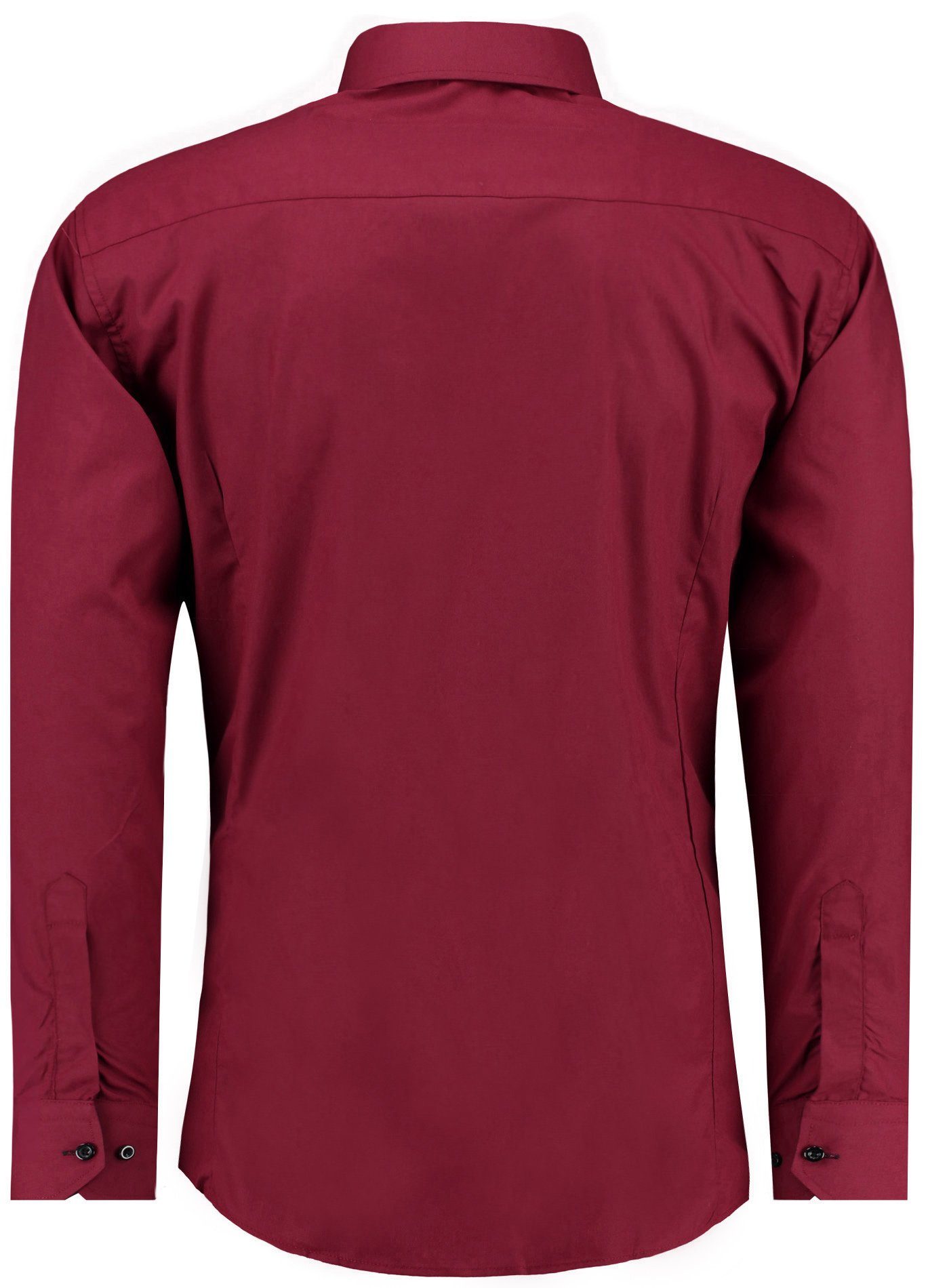 J'S FASHION Businesshemd JS12105 Slim Fit Langarm Herren Hemd mit farblich günstig online kaufen