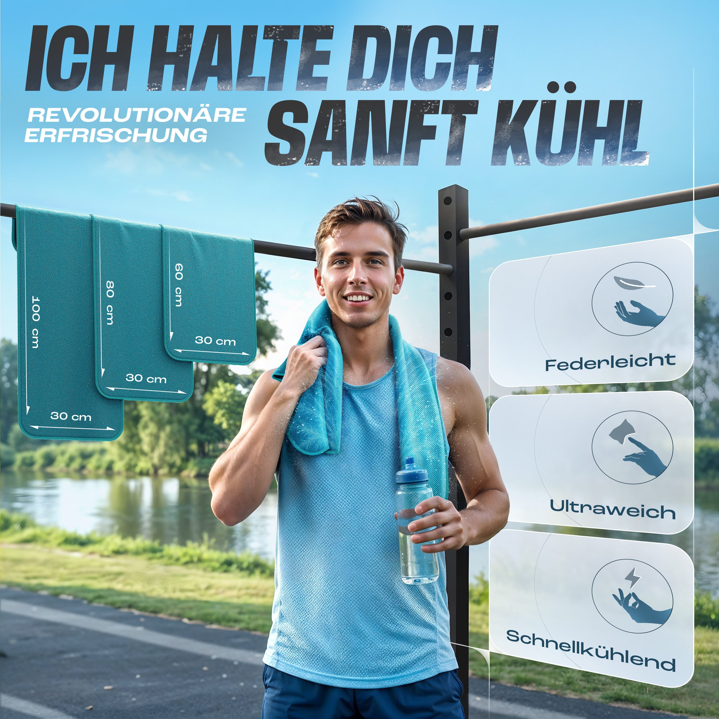 NirvanaShape Handtücher Kühl-Tuch eiskalt mit sofortiger Kühlwirkung kühlen günstig online kaufen