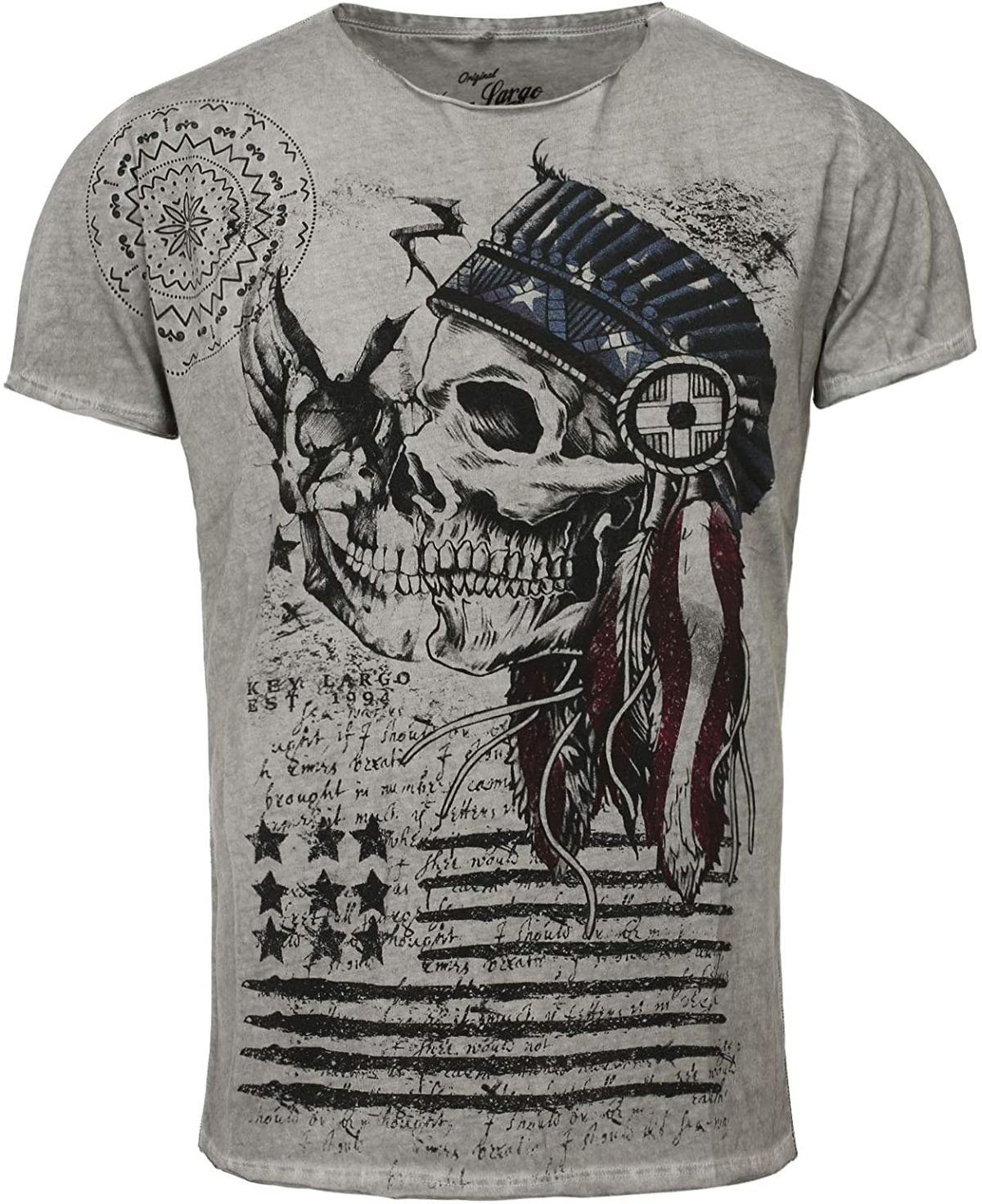 Key Largo T-Shirt T-Shirt Indian Skull günstig online kaufen