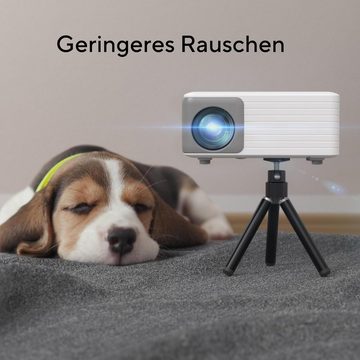 AKIYO WiFi Bluetooth 1080P Unterstützung Heimkino Portabler Projektor (120 lm, 1280*720 px, Kompatibel mit iOS, Android, PC, PS5, Xbox, Firestick)