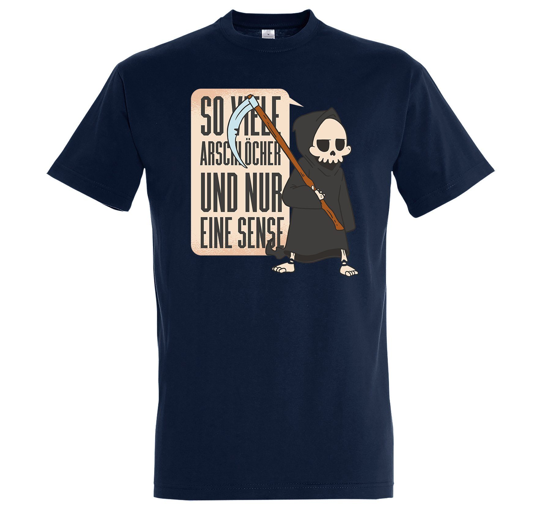 Youth Designz T-Shirt Nur Eine Sense Herren Shirt mit lustigem Frontprint Navyblau