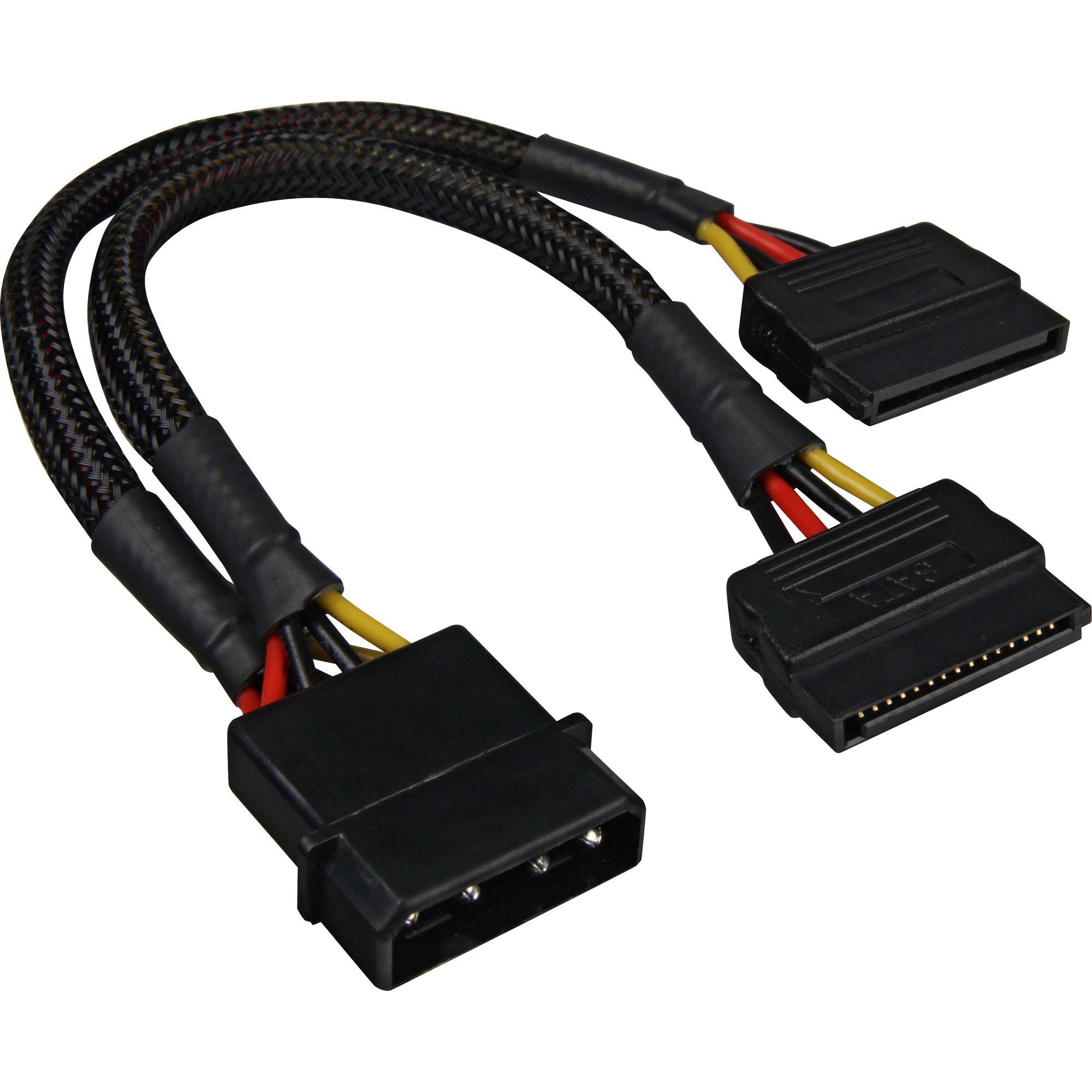 Sharkoon SATA Y-Stromadapter, Adapter, (15cm) Computer-Kabel