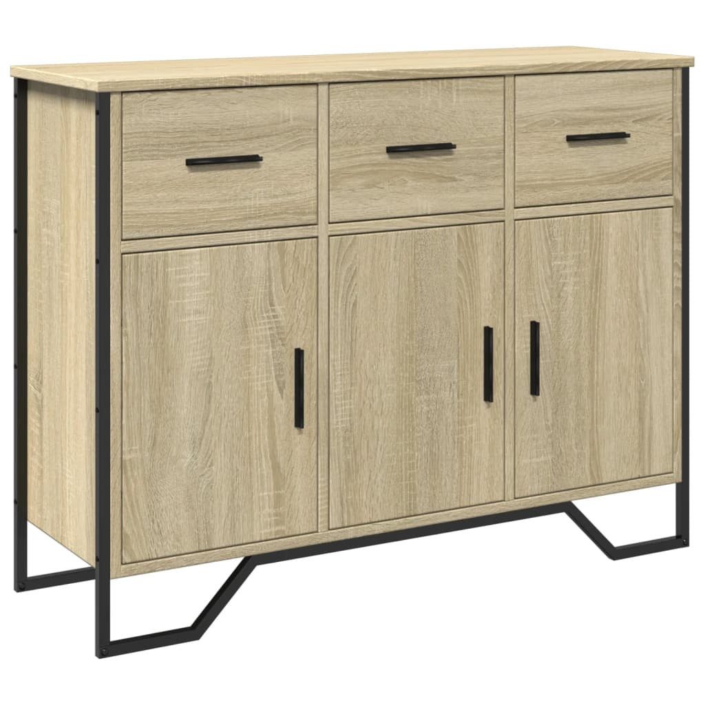 vidaXL Sideboard Sideboard Sonoma-Eiche 97x32,5x74,5 cm Holzwerkstoff (1 St)