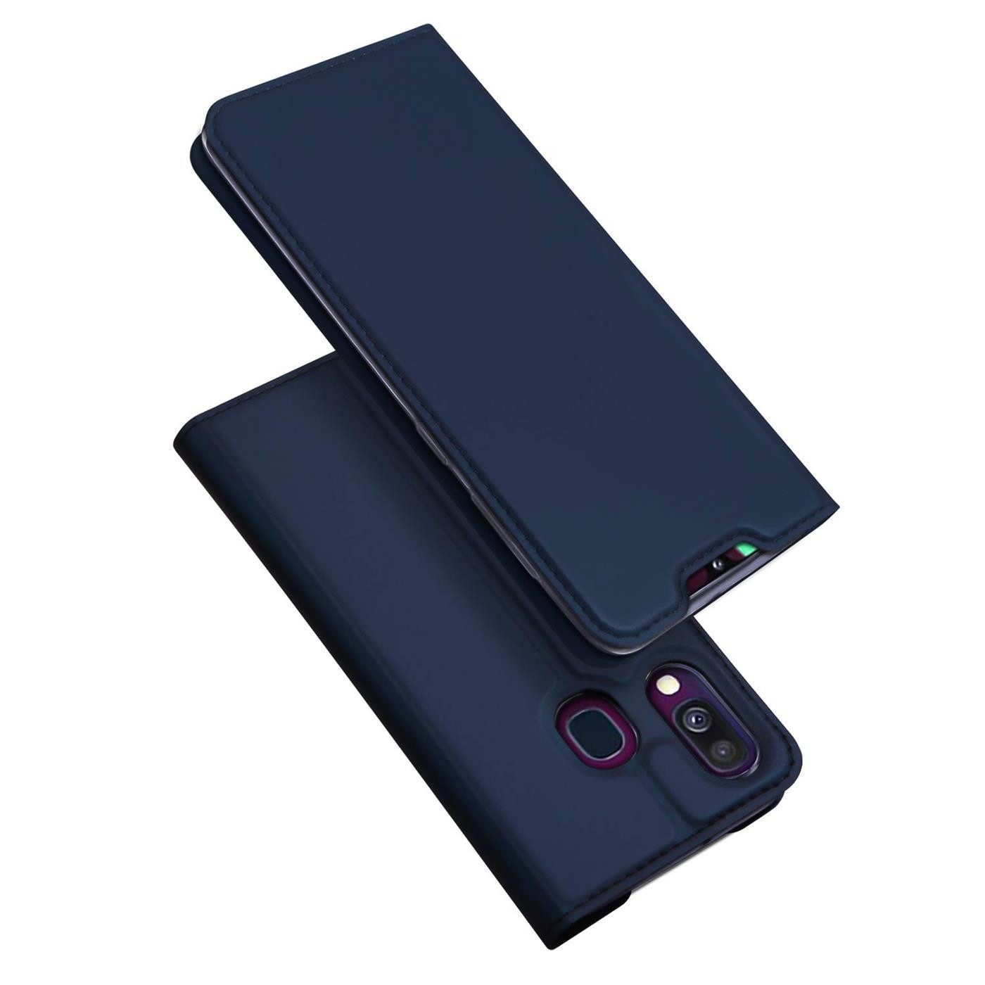 CoolGadget Handyhülle Klapptasche Wallet Kartenfach für Samsung Galaxy A40 5,9 Zoll, Ultra Slim Flip Case Hülle Klapphülle Cover Schutzhülle – Bild 2 von 5