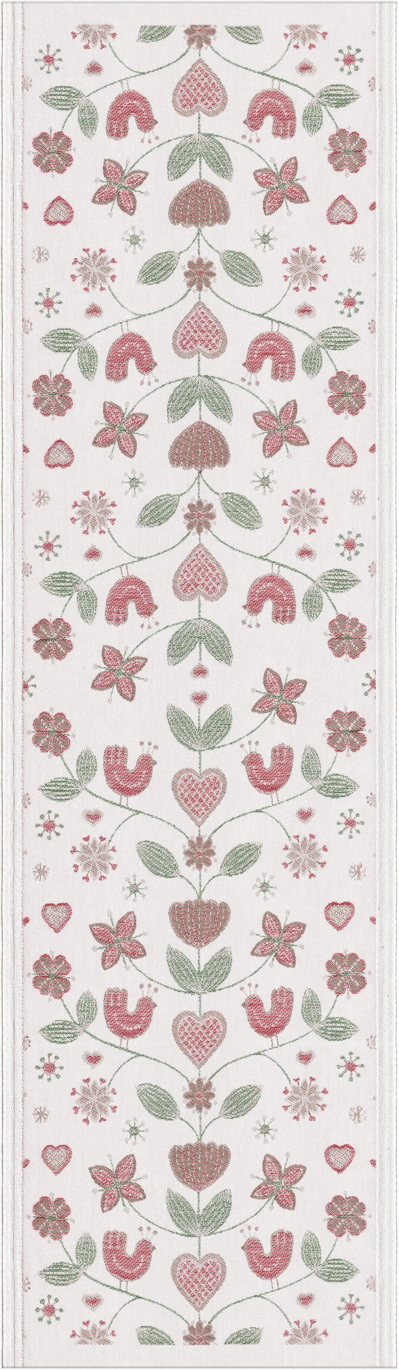 EKELUND MASTER WEAVERS 1692 Tischläufer Tischläufer Fager rot 35x120 cm, gewebt