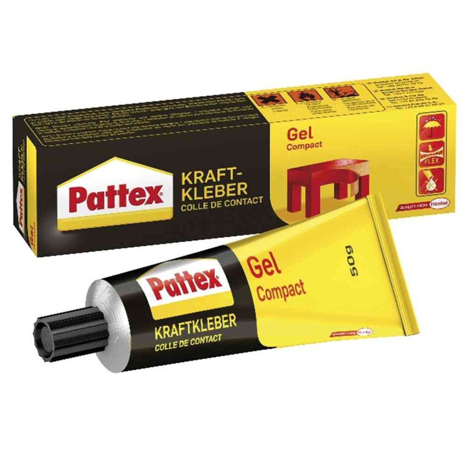 Pattex Klebstoff Kraftkleber Gel/Compact Tube à 50 g