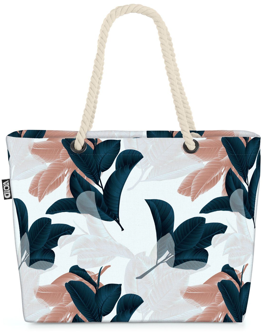 Bag grafisch Blumen (1-tlg), Kunst Strandtasche Design Palmen Abstrakte floral VOID Beach Palmen-Blätter