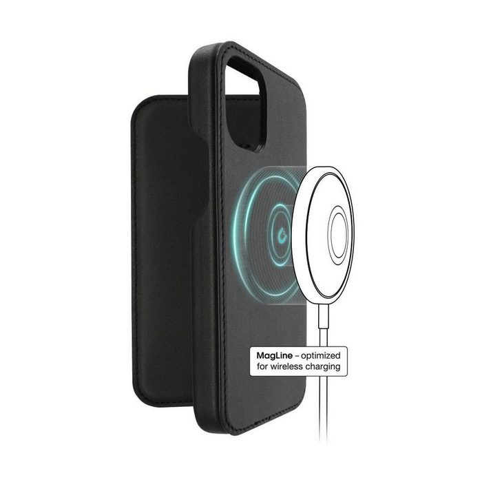 Hama Smartphone-Hülle Handytasche Apple iPhone 12/12Pro Wireless Charging Hülle f. MagCharge TF10399