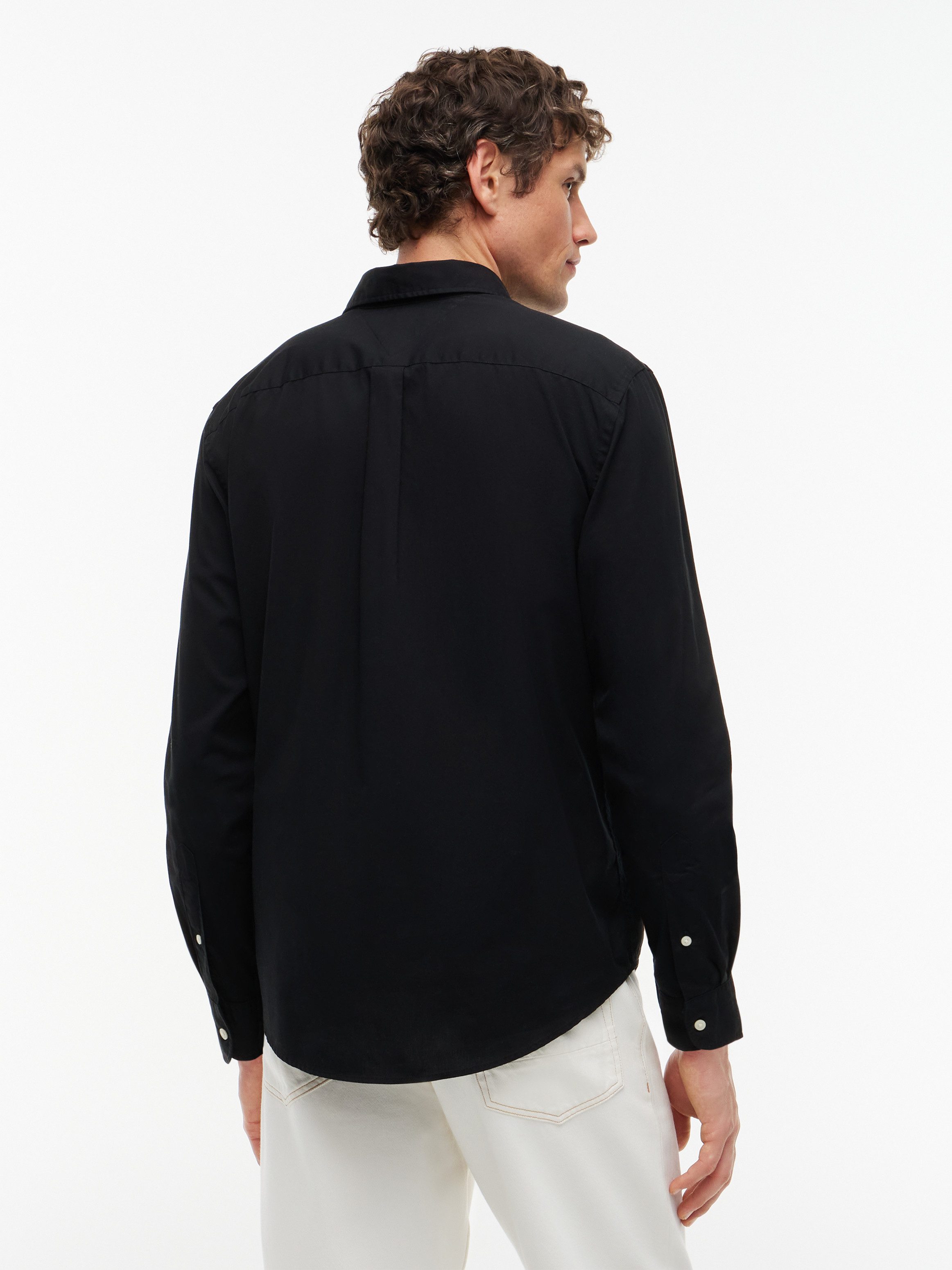 Tommy Hilfiger Langarmhemd CORE FLEX POPLIN SOLID Regular Fit SHIRT Regular Fit Flex Cotton