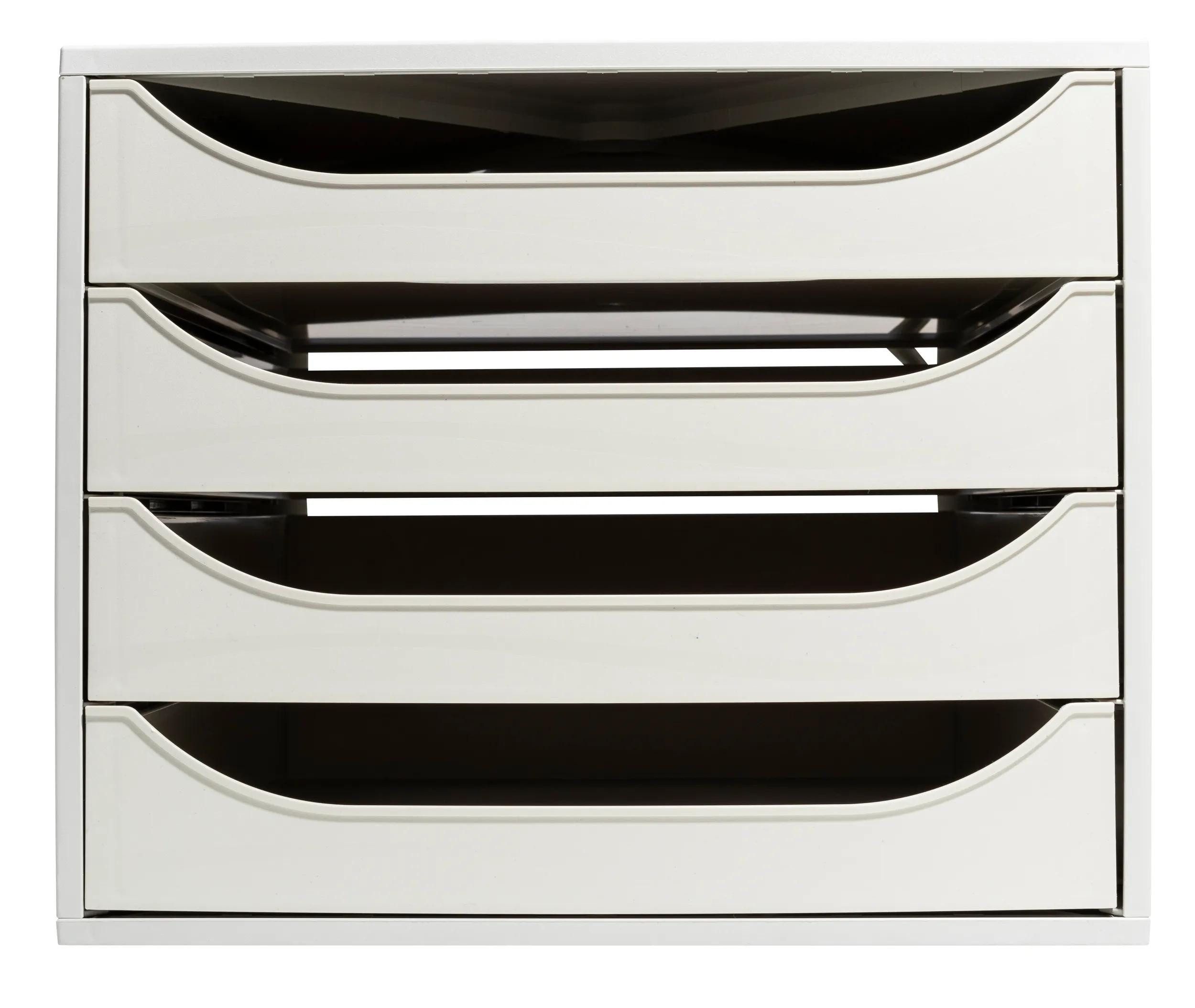 Schubladenbox ECOBOX Schubladenbox mit 4 Schubladen - Grau - 228606D