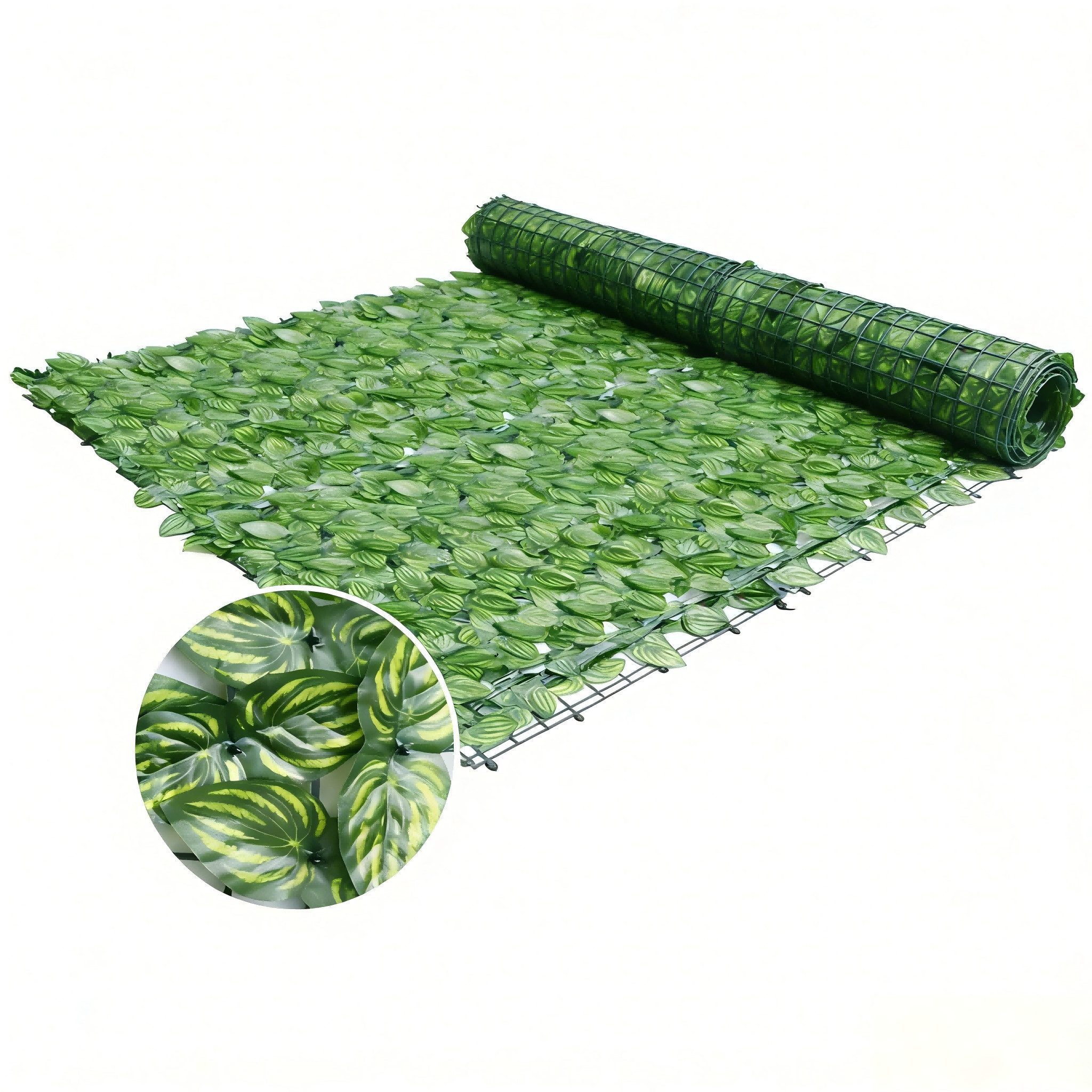 BlingBin Balkonsichtschutz Sichtschutzhecke Windschutz Efeu Sichtschutz Blätterzaun 1x3M (1er Set, 1-St., 300x100cm) LxH: 300x100 cm, für Balkon und Terrasse, 2026 Neues Upgrade