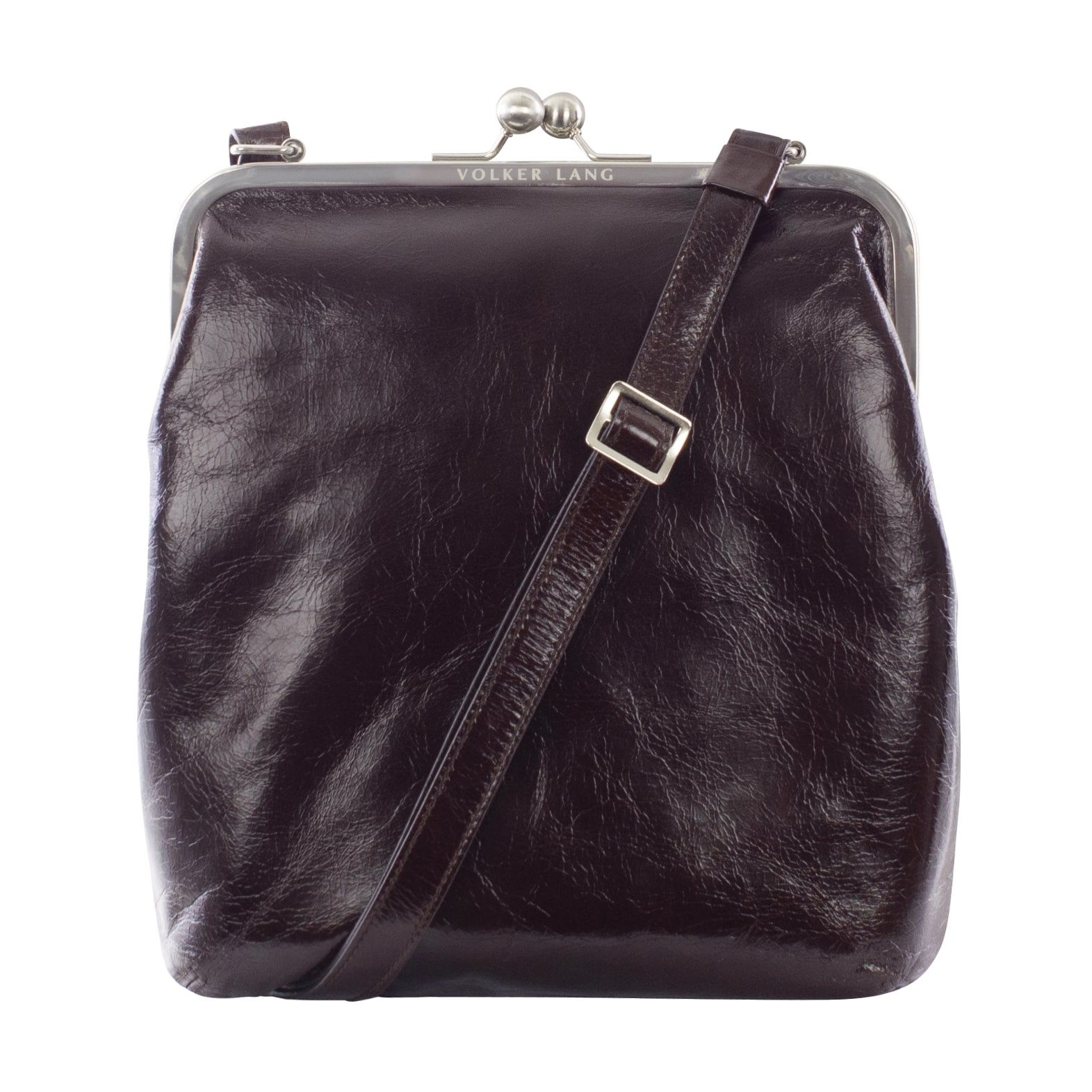 VOLKER LANG Schultertasche MATA  Elegante Damen Bügeltasche aus italienisch günstig online kaufen