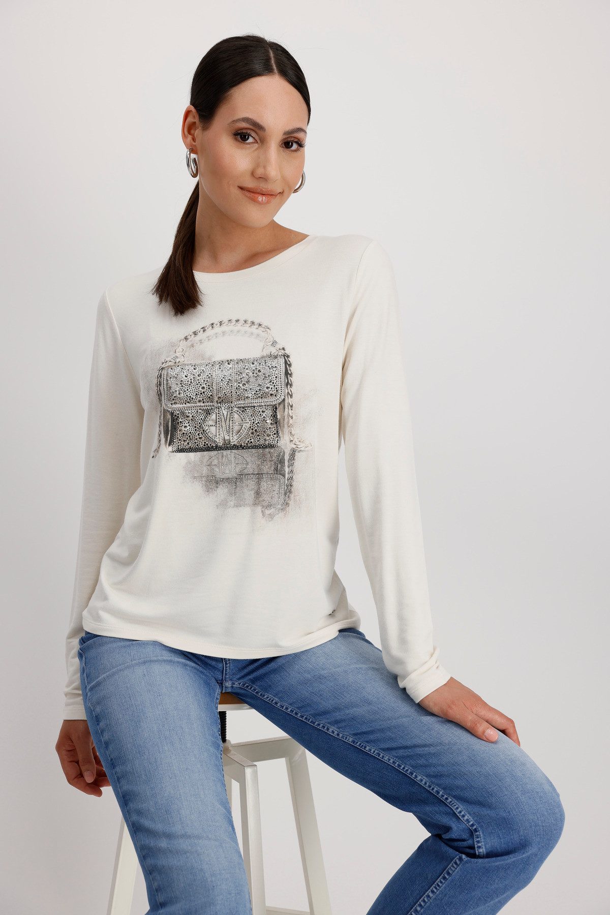 Monari Kurzarmhemd Pullover günstig online kaufen