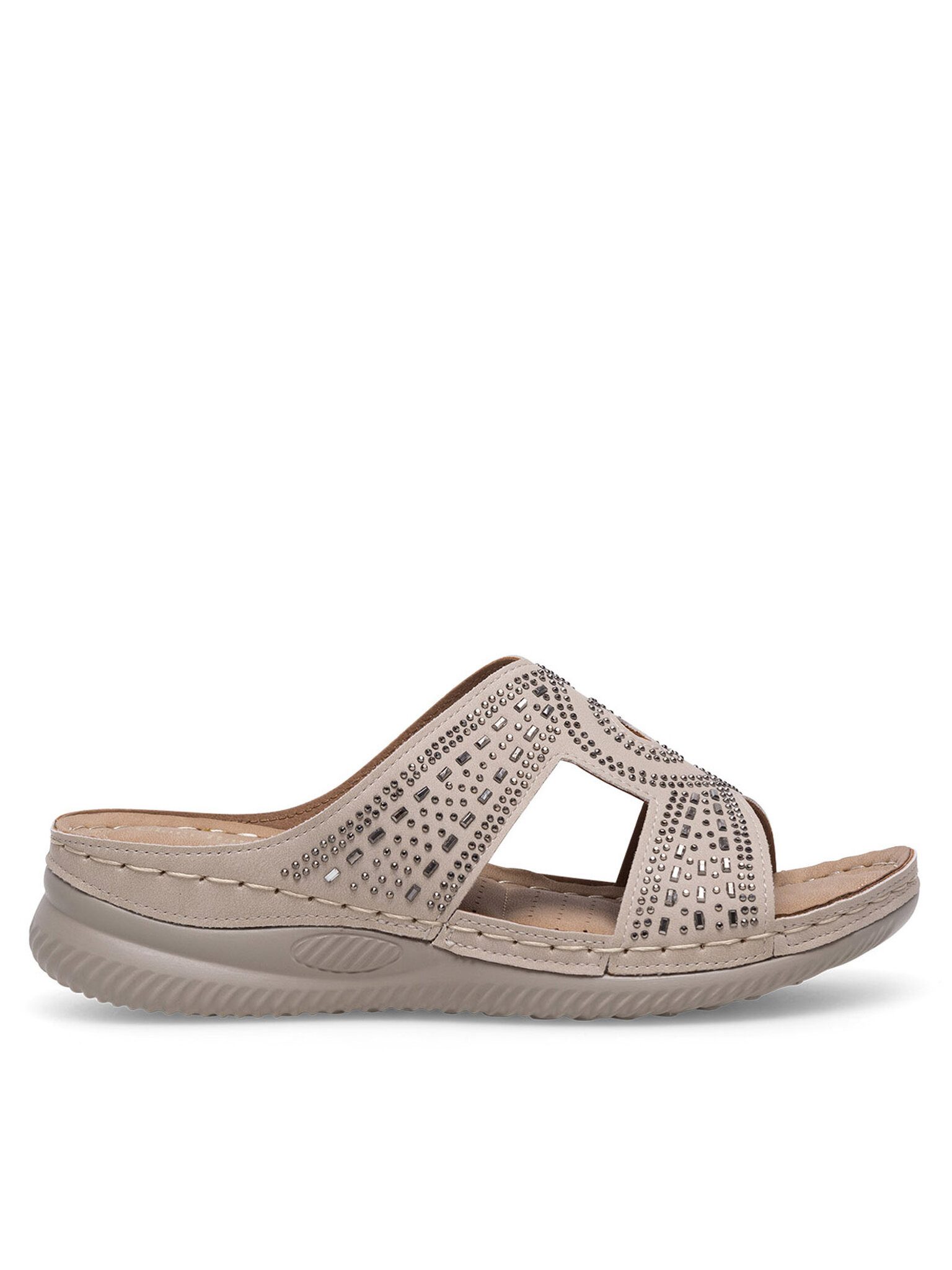 Clara Barson Pantoletten Damen WYL05010-30 Beige Pantolette