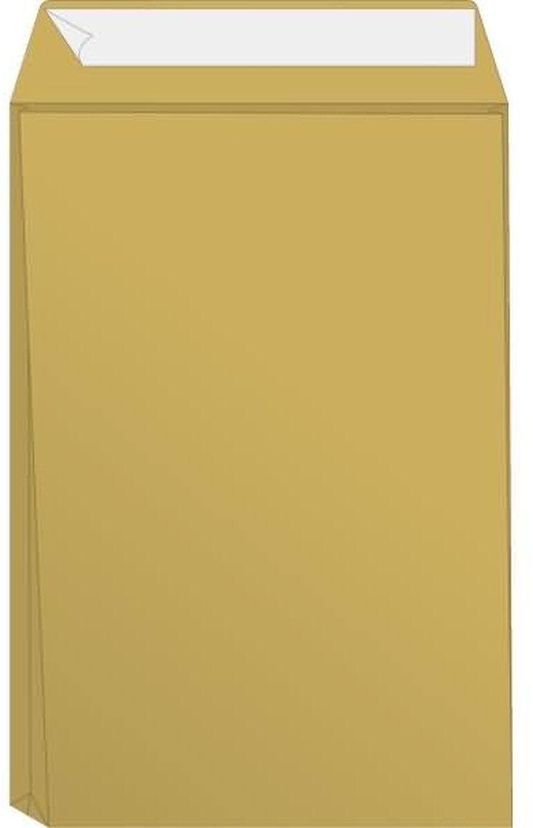 BRUNNEN Versandtasche Versandtasche B4 selbstklebend 130g/qm braun VE=50 Stück (5 Stück)