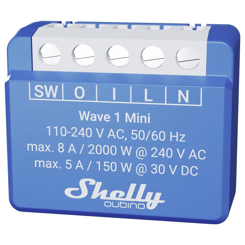 Thumbnail - Shelly Unterputz Relais max. 8 A, 1 Kanal, Z-Wave Smart-Home-Steuerelement