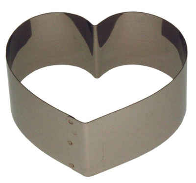 LARES Herzkuchenform »6002-3, Herzbackform klein«, aus rostfreiem Edelstahl, Made in Germany