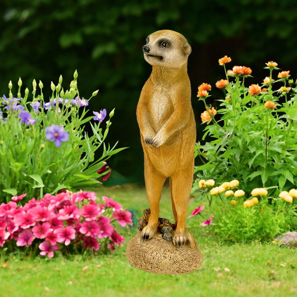 Kremers Schatzkiste Gartenfigur Kleines Erdmännchen stehend günstig online kaufen