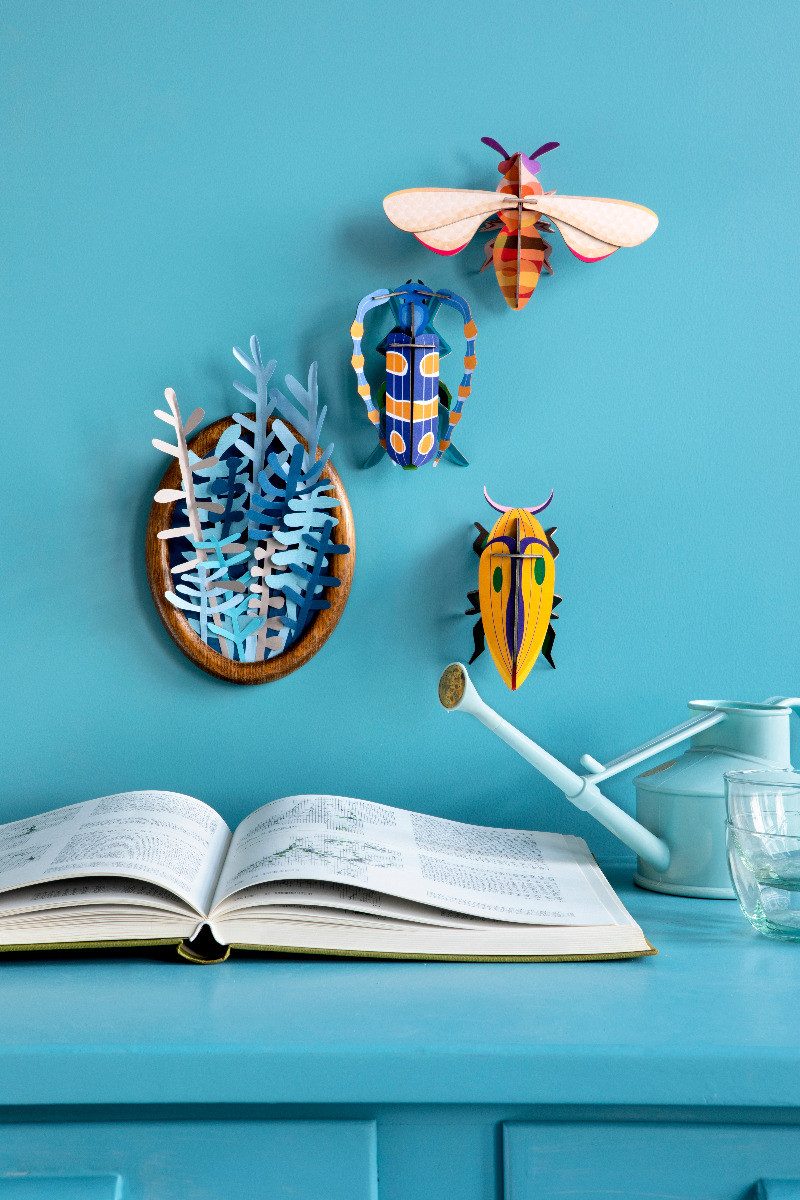 studio ROOF Wanddekoobjekt 3D Click Käfer (1 St), Zum Zusammenstecken