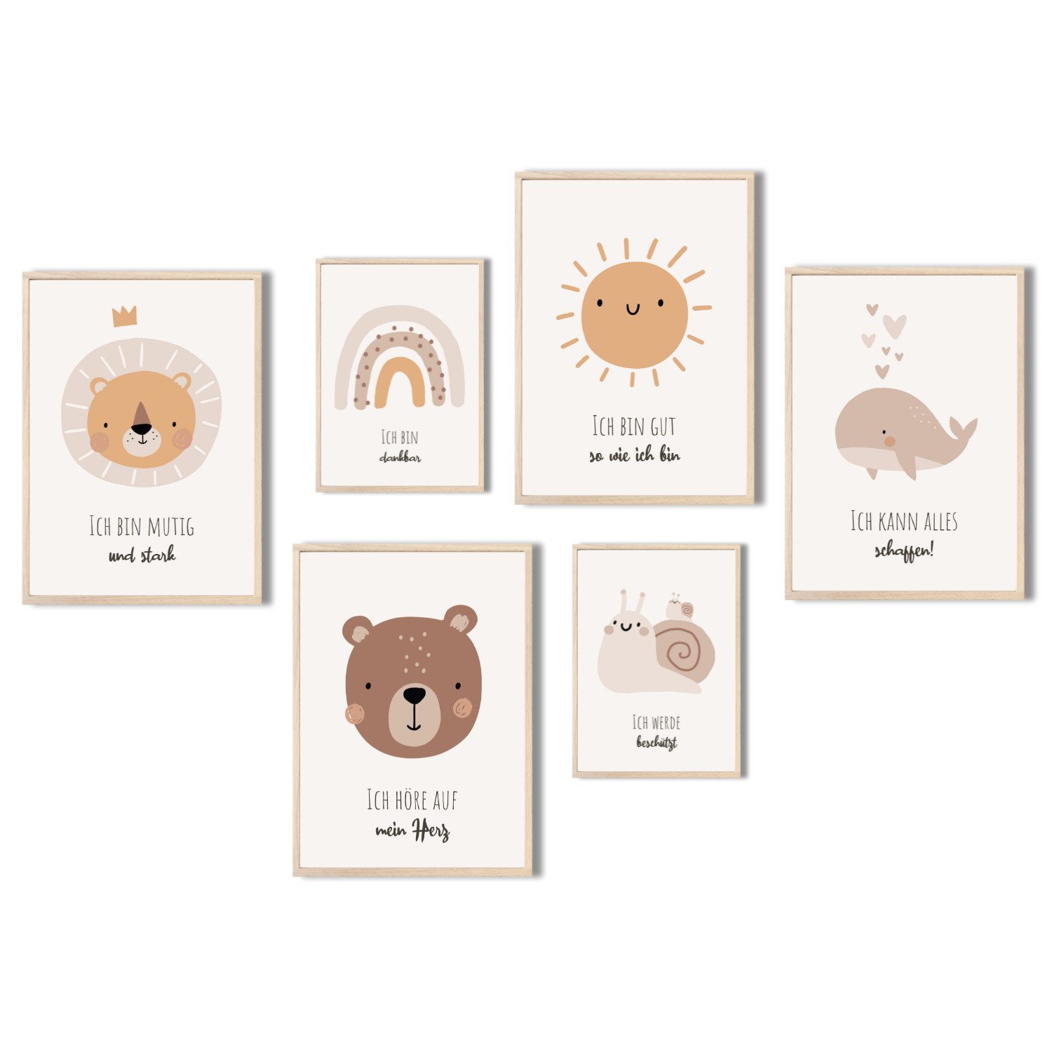 MeinBaby123® Poster Affirmationsbilder, Bilder Kinderzimmer Deko Poster, Af günstig online kaufen