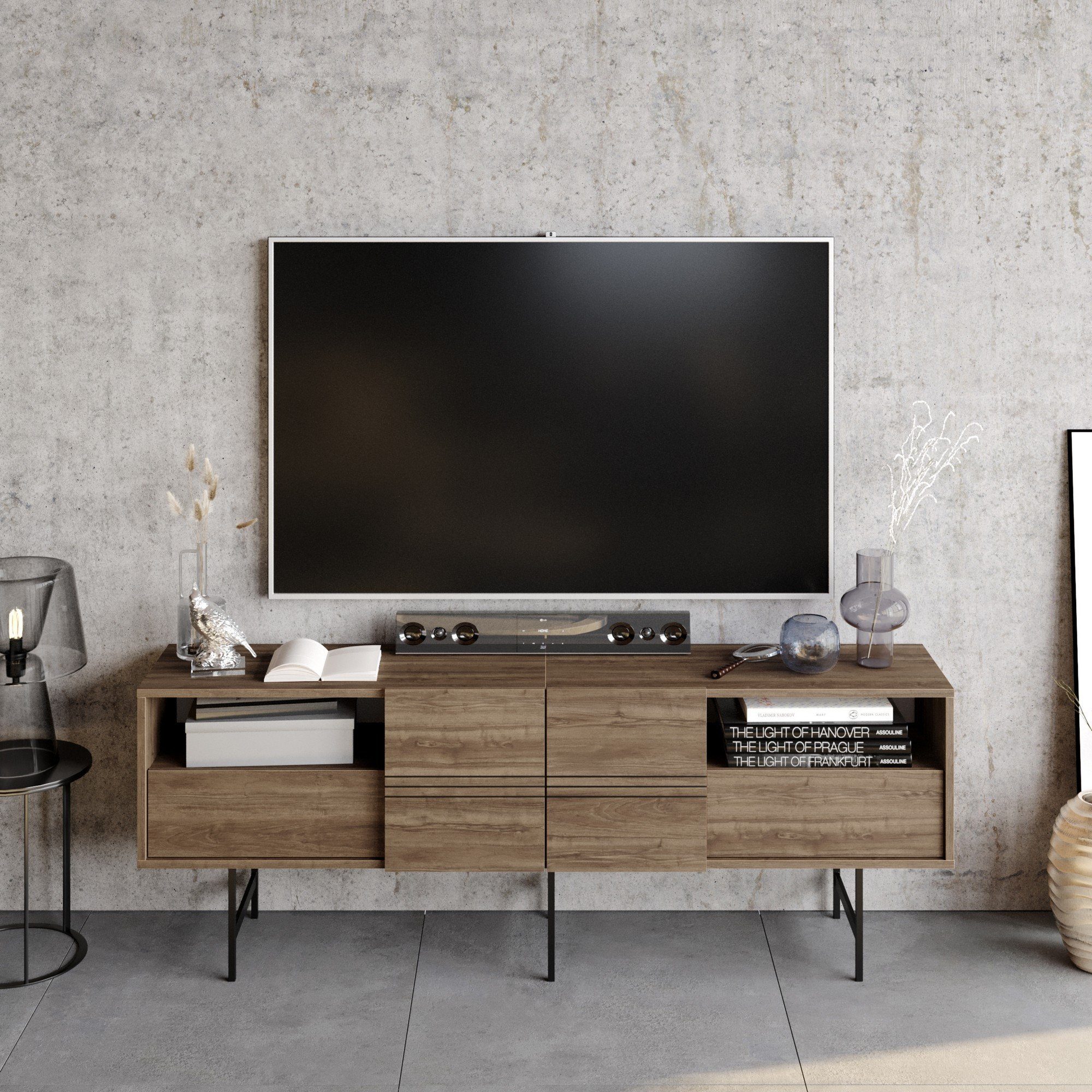 Skye Decor TV-Schrank Schränke, 64,7x180x37,1 cm, 100% Melaminbeschichtete Partikelplatte