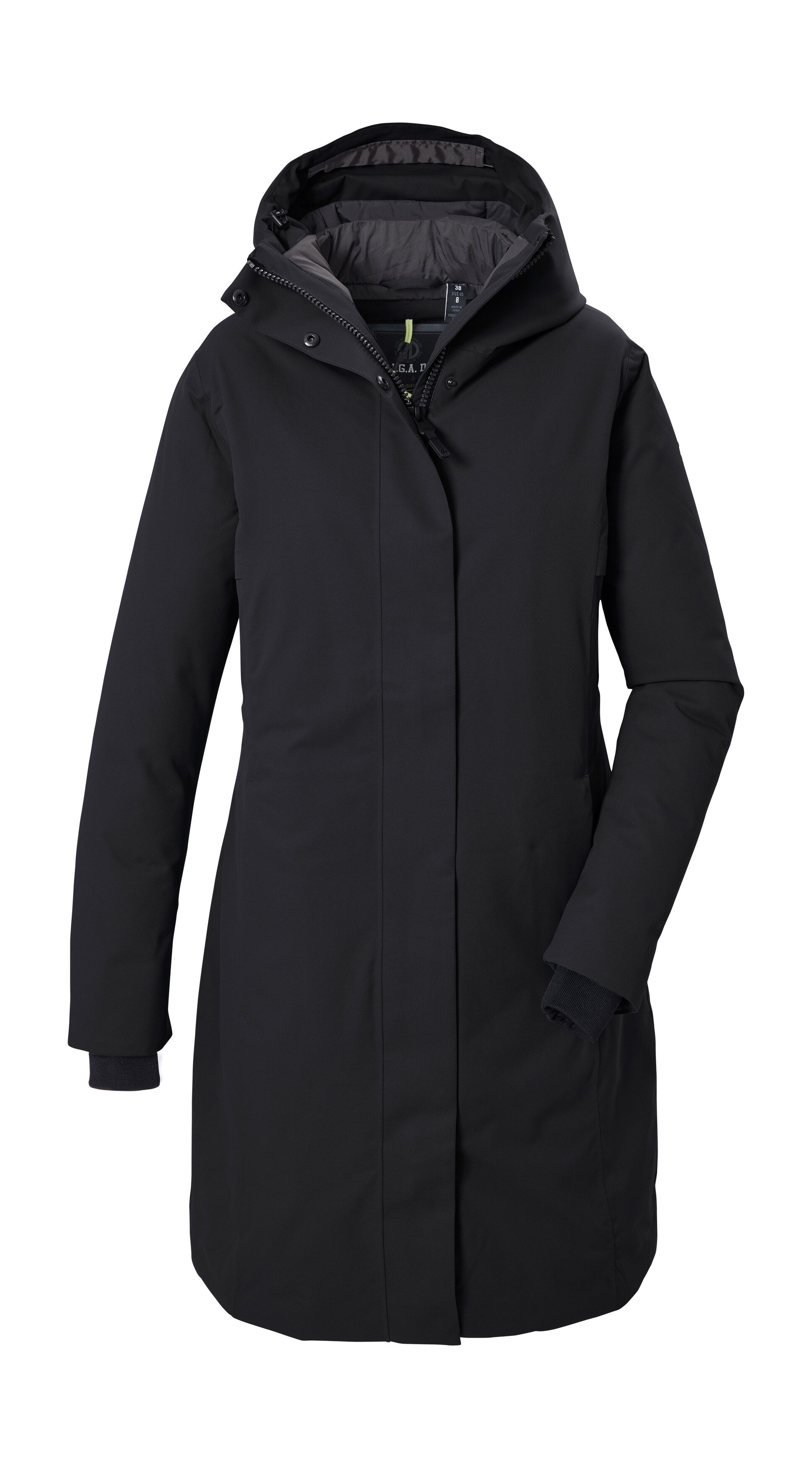 G.I.G.A. DX by killtec Parka GW 66 WMN PRK Wind- und wasserdichter Damenparka mit verstellbarer Kapuze