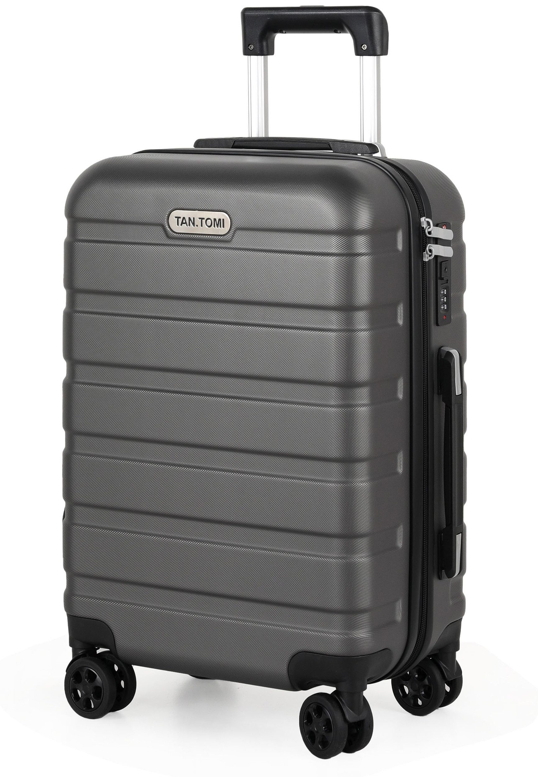 TAN.TOMI Handgepäckkoffer S/M/L/Set Koffer Hartschale Leicht Reisekoffer ABS Geräumig Haltbar, Trolley Handgepäck Große Kapazität