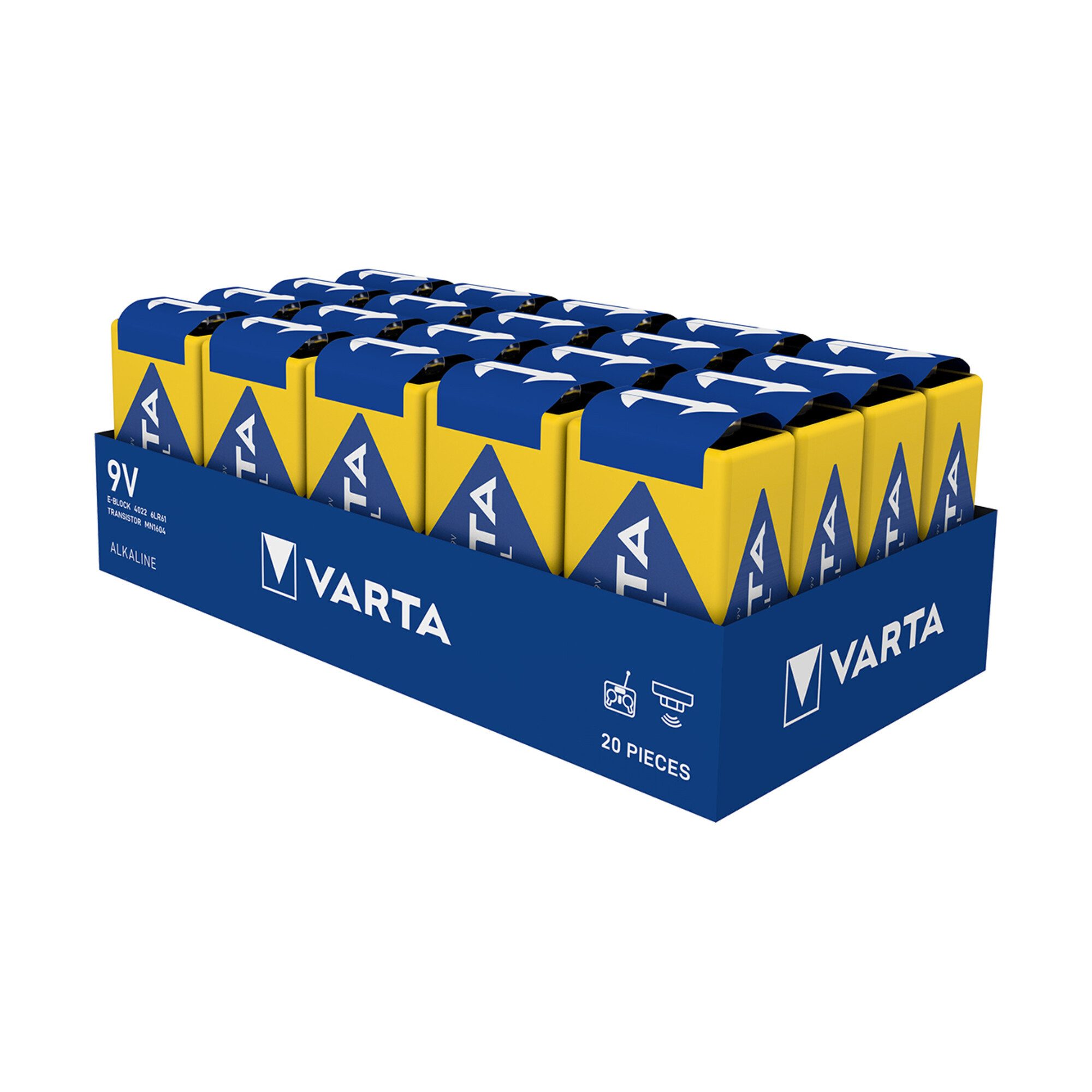 VARTA Varta Cons.Varta Batterie Industrial E E-Block,6LR61,Al-Mn 4022 Ind. S Batterie