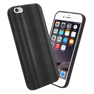 Cadorabo Handyhülle Apple iPhone 6 / 6S Apple iPhone 6 / 6S, Schutzhülle - TPU Silikon Hülle - im Brushed Design