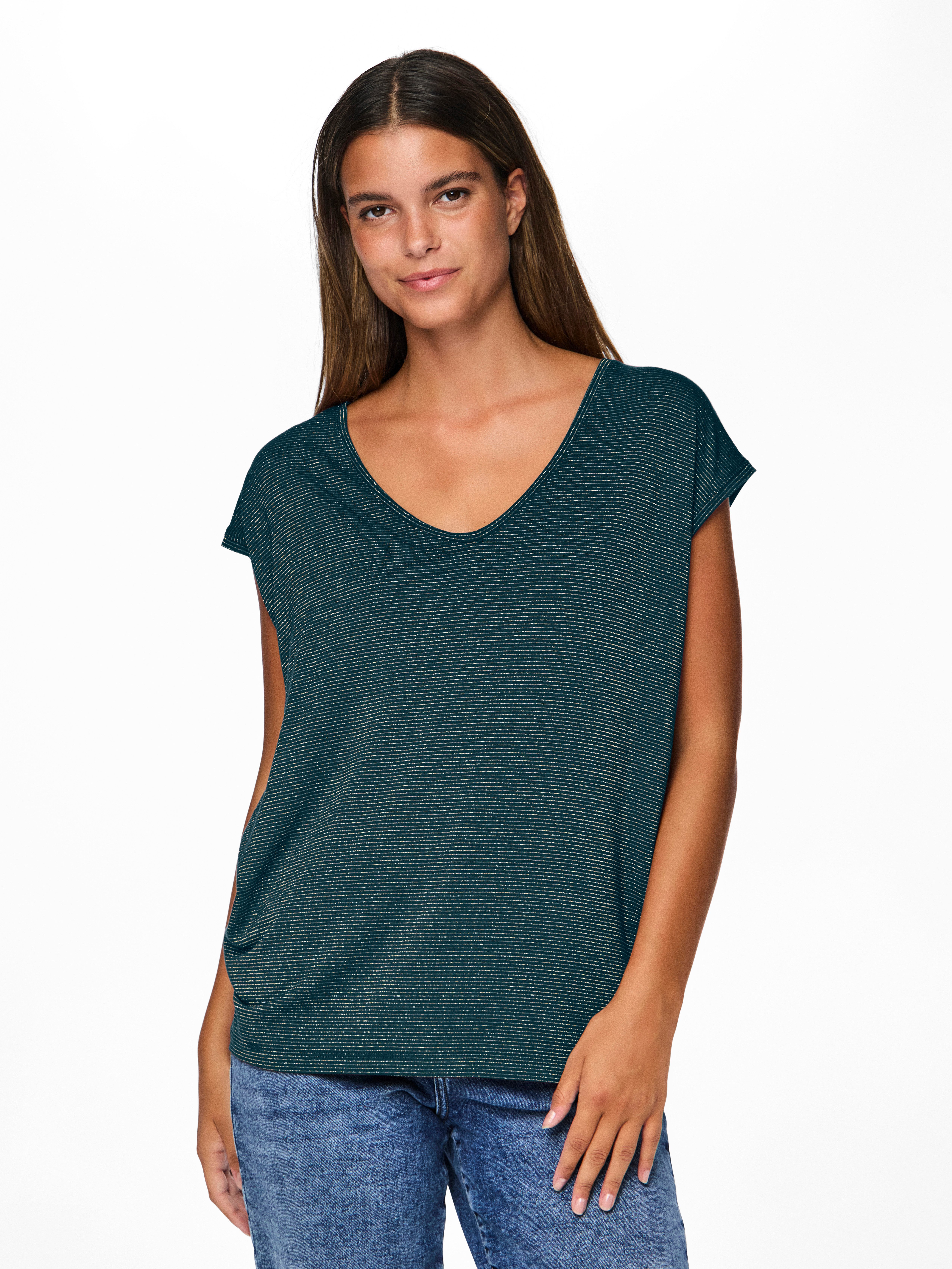 pieces Kurzarmshirt PC BILLO Viskosemischung, loose fit