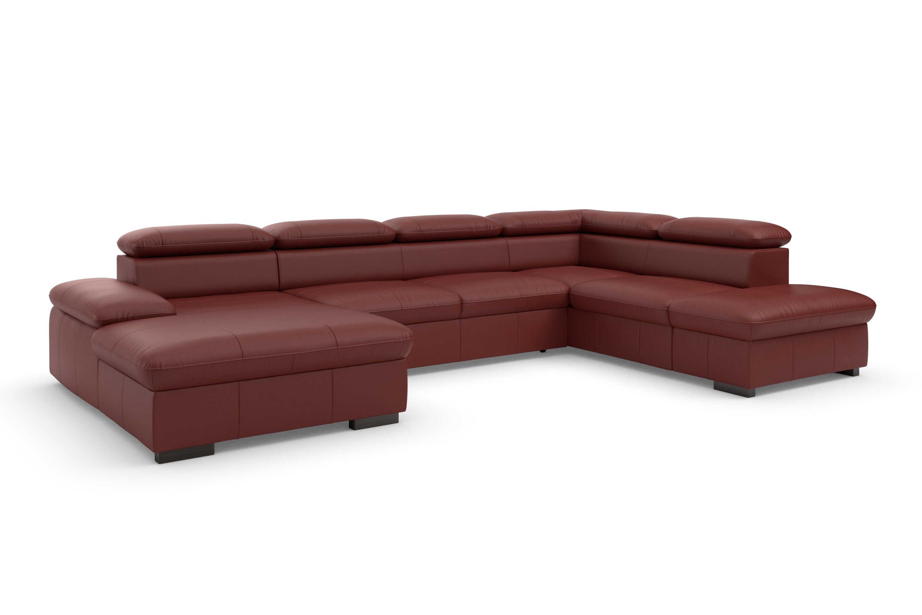 Home affaire Wohnlandschaft Alberto U-Form, mit Kopfteilverstellung, wahlweise mit Bettfunktion