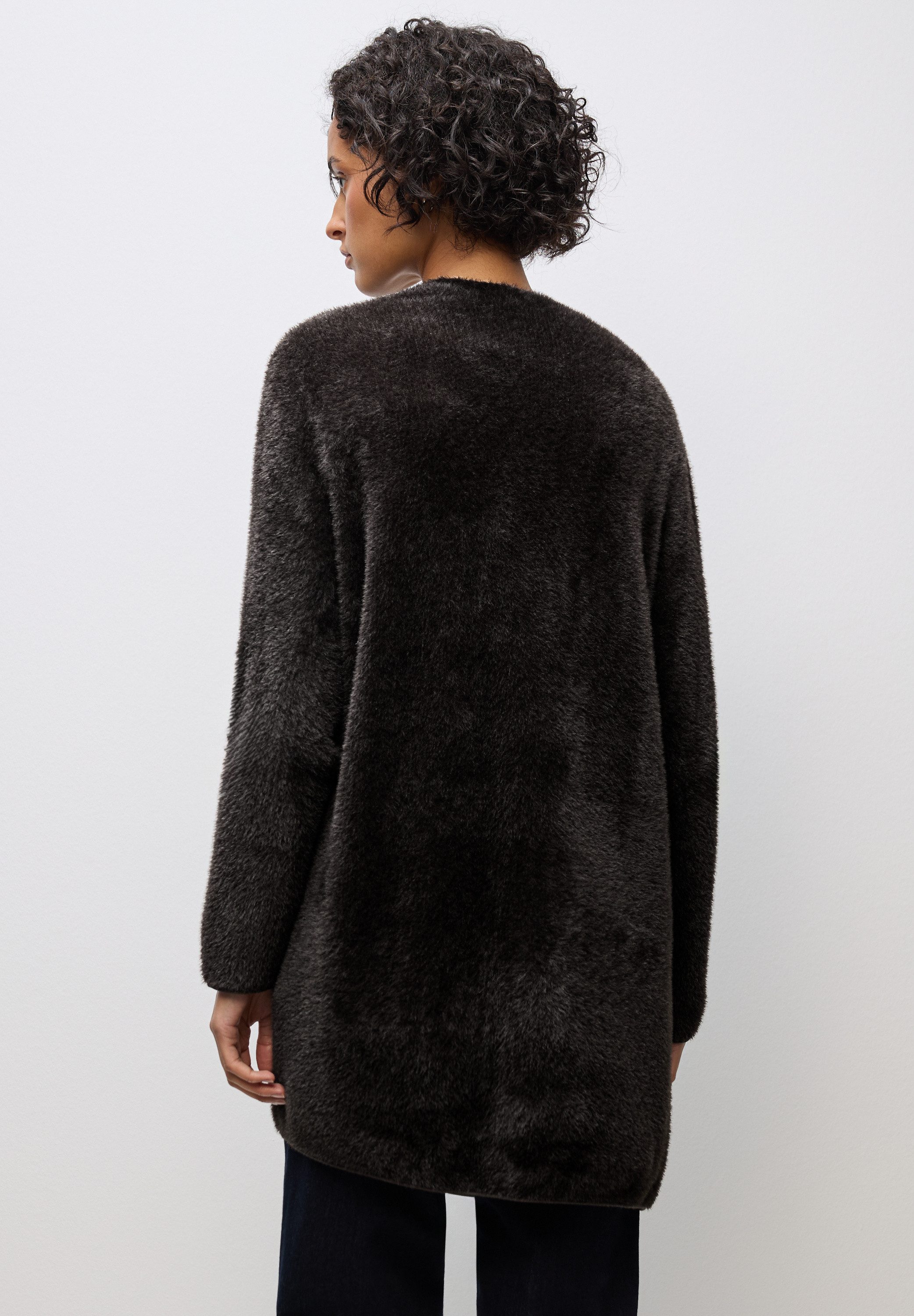 STREET ONE Cardigan lang und in Federgarn-Qualität, offen günstig online kaufen