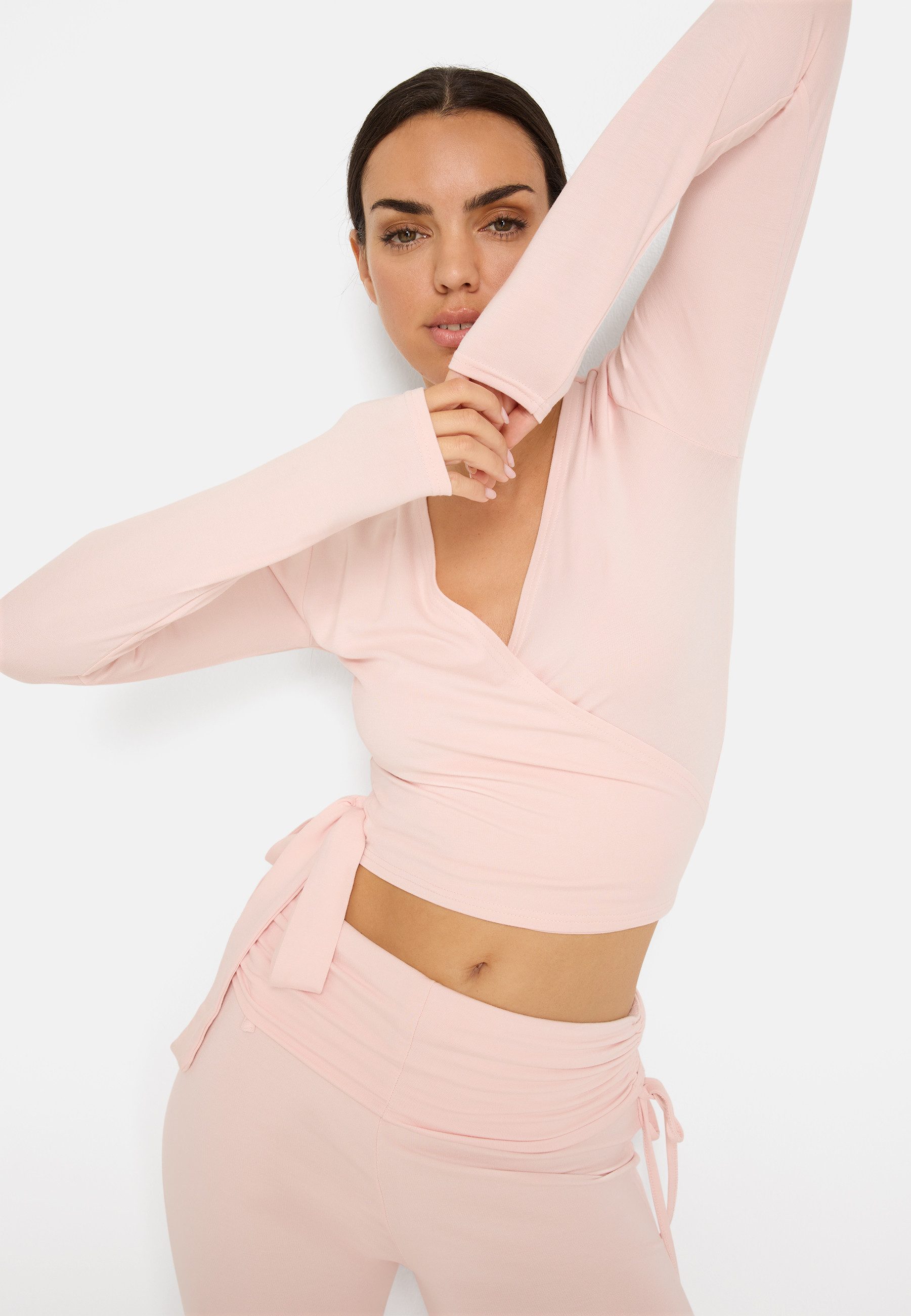 LSCN by LASCANA Wickelshirt mit Bindeband – Bild 5 von 5