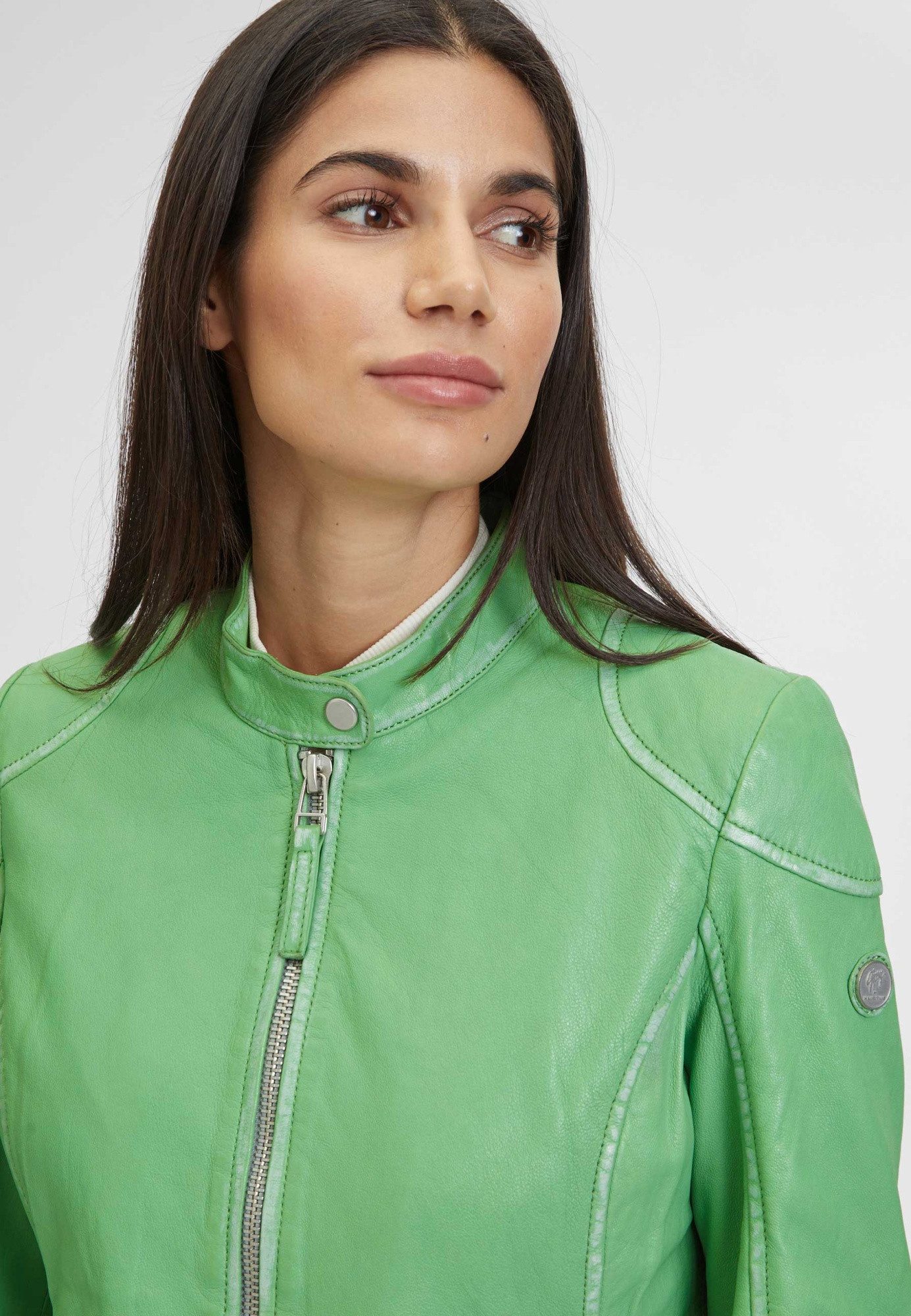 Gipsy by Mauritius Lederjacke GWFaiza Gipsy by Mauritius - Damen Lederjacke Lammnappa grün