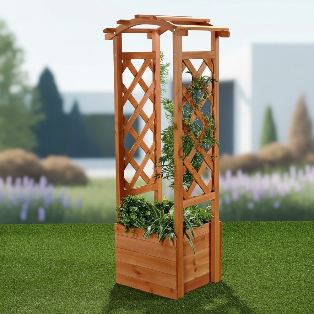 Mucola Rosenbogen Rankhilfe Spalier Pflanzkasten Rankgitter Rosenbogen Rundbogen Pergola Stück, 1 St., Premium-Rosenbogen, Rosenbogen