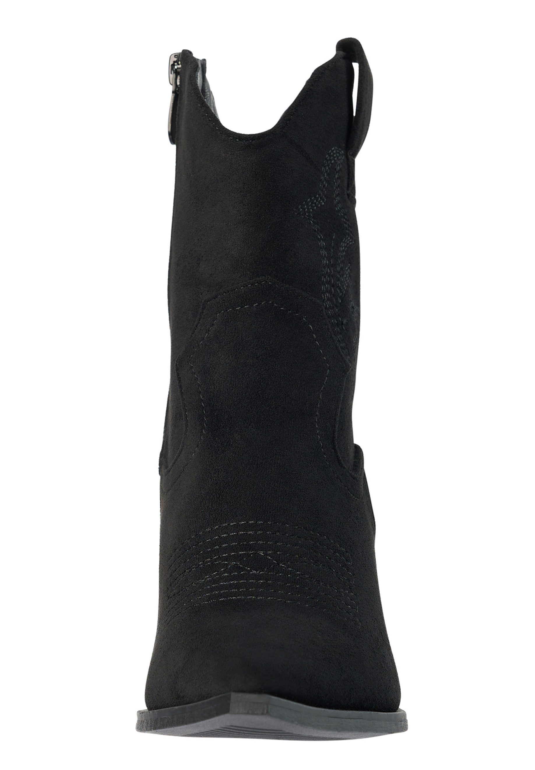 Day Vine Damen Western Cowboy Boots mit Stickerei und Blockabsatz Stiefelette