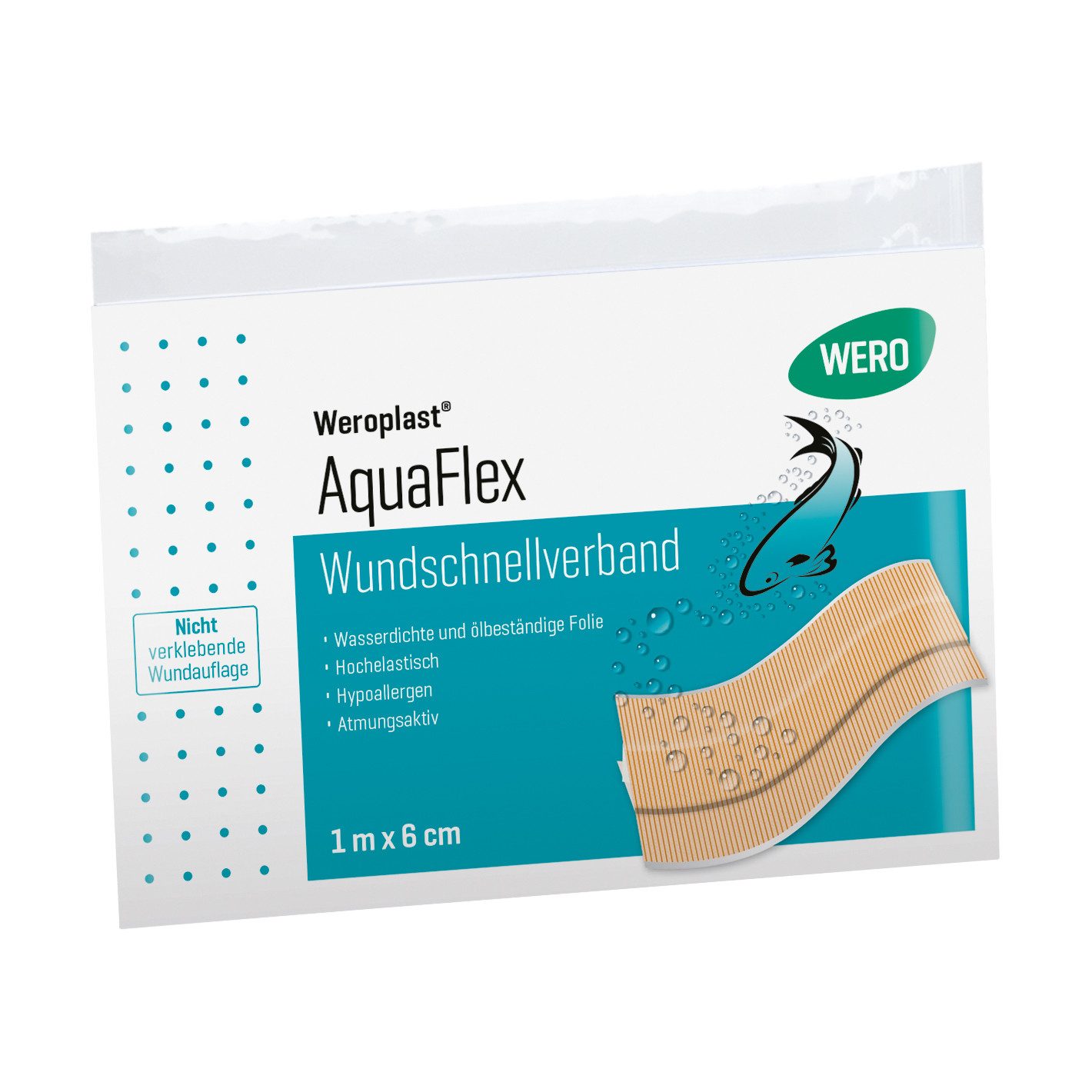 Weroplast® Wundpflaster AquaFlex Wundschnellverband (1 St), Wundschnellverbände
