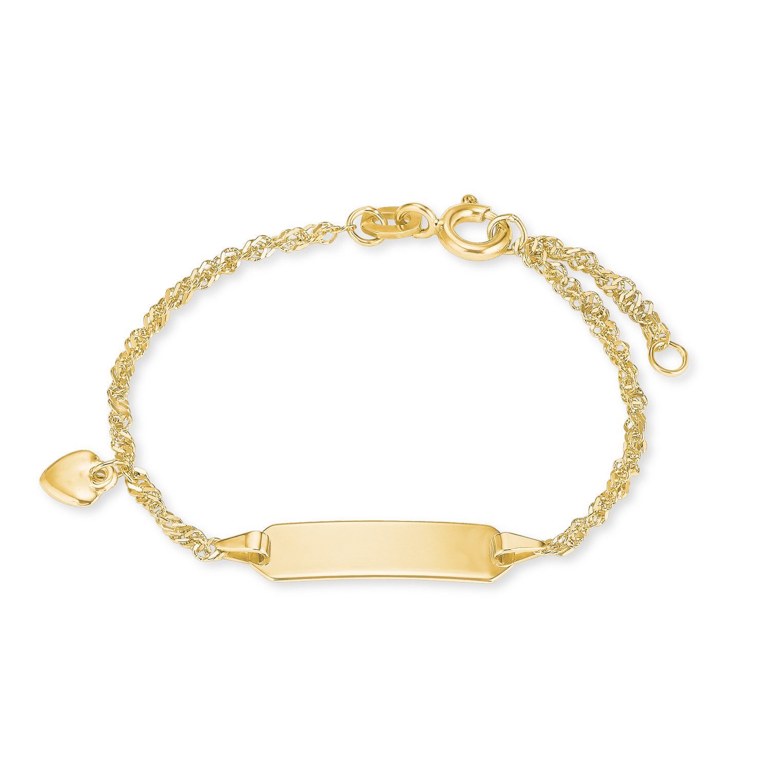 Amor Armband Amor Identarmband für Mädchen, Gold 375 (Identarmband, 1-tlg)