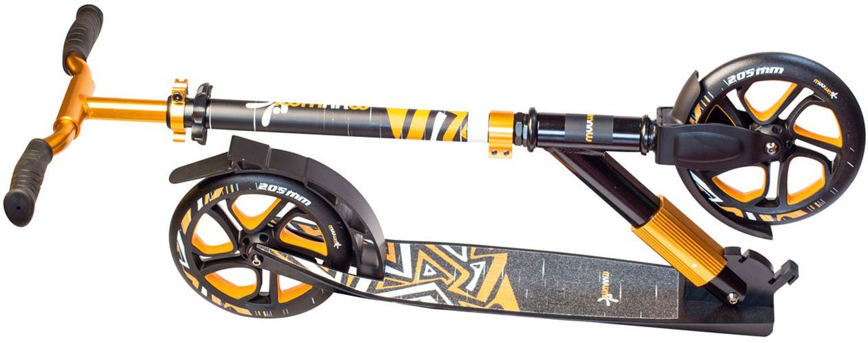 authentic sports & toys 205 mm gold Deluxe Muuwmi Aluminium Scooter