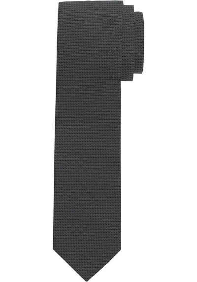OLYMP Krawatte Krawatte mit Minimalmuster